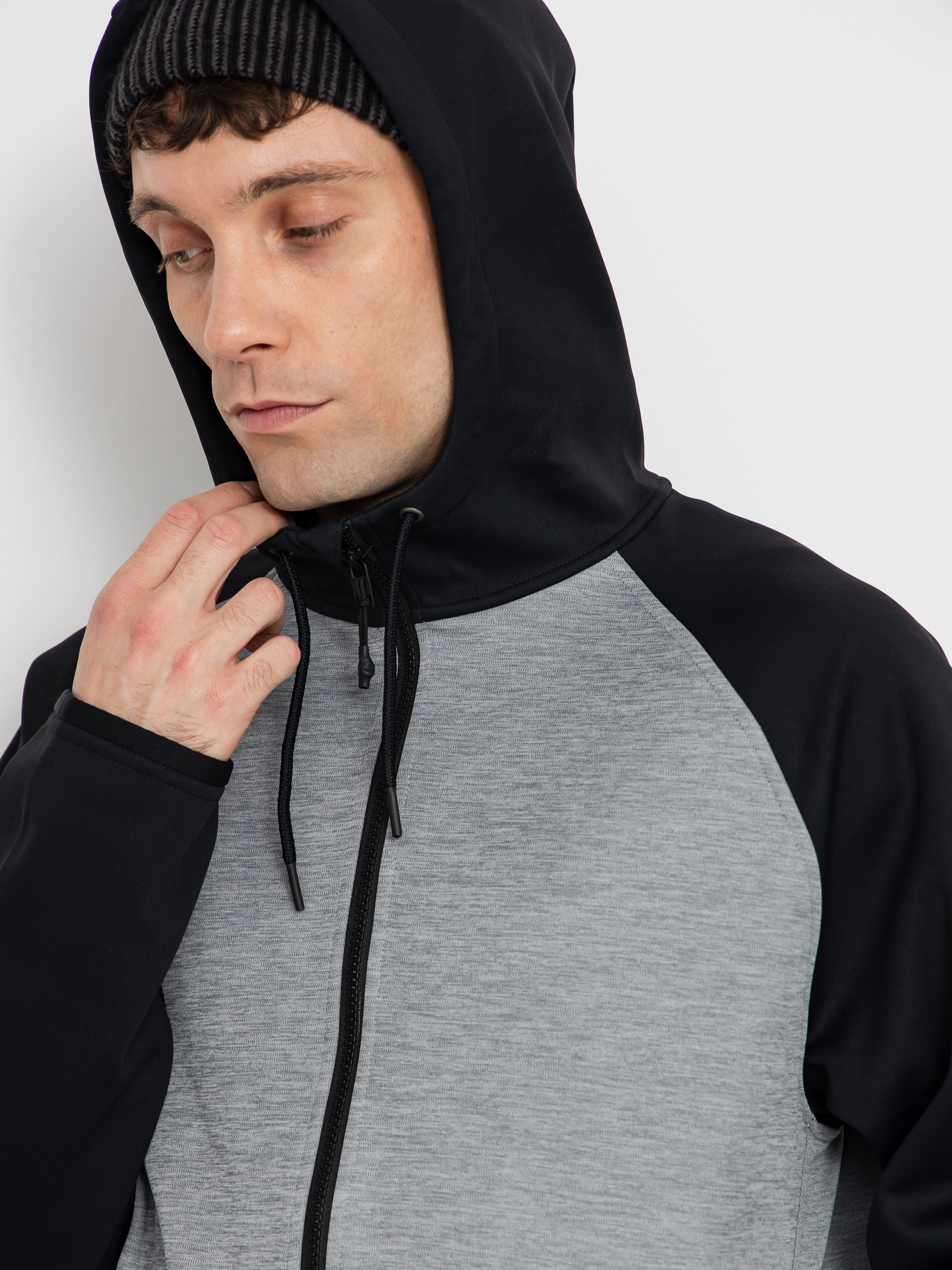 Mens Burton Active sweatshirt Crown ZHD (gray heather/true black)