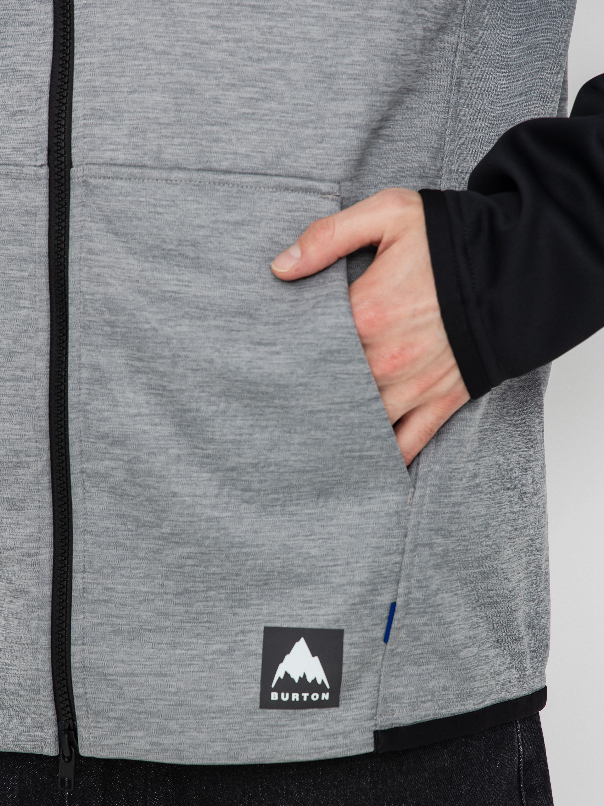 Mens Burton Active sweatshirt Crown ZHD (gray heather/true black)