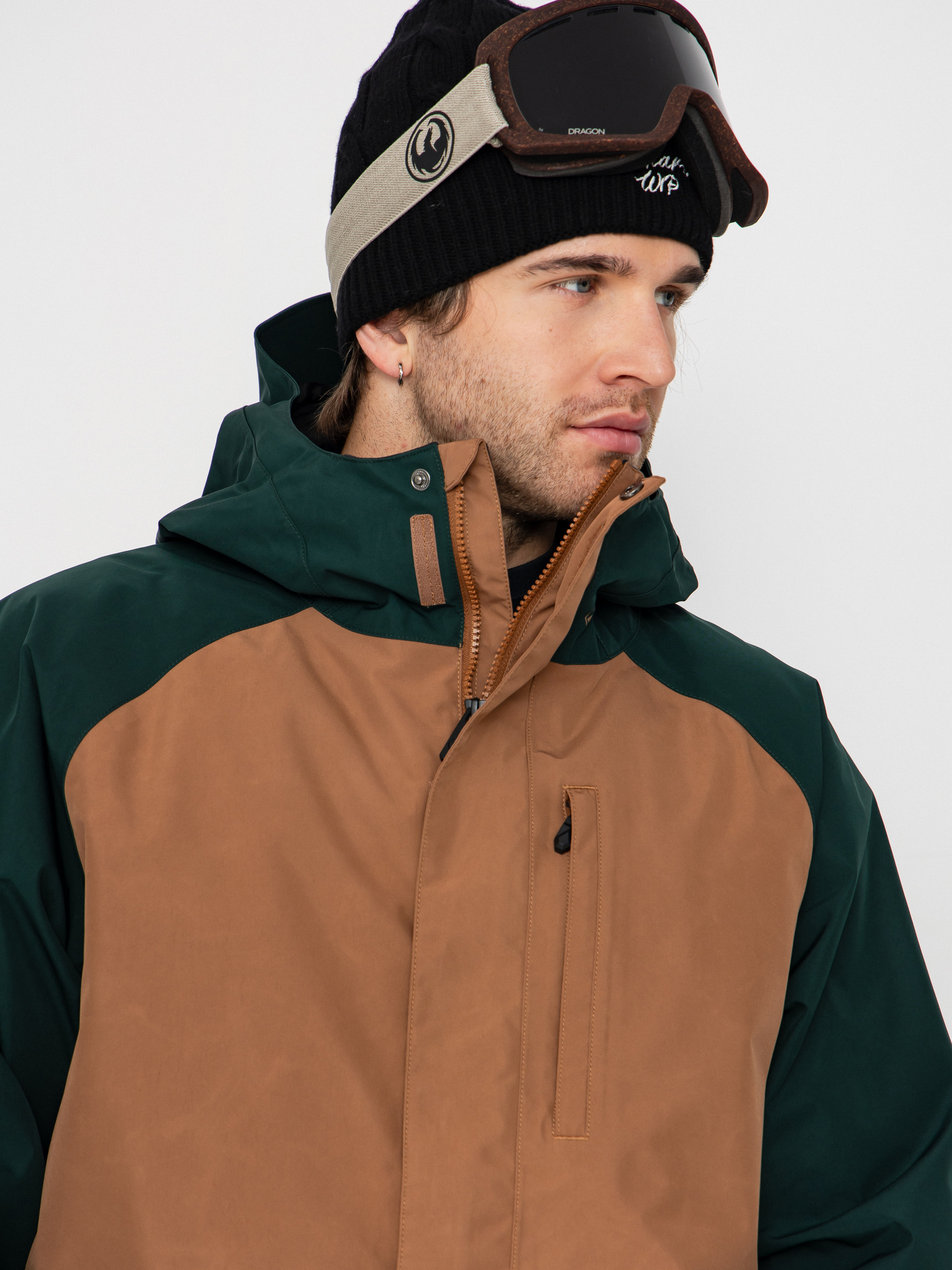 Herren Volcom Dua Ins Gore Tex Snowboard Jacke (terra brown)
