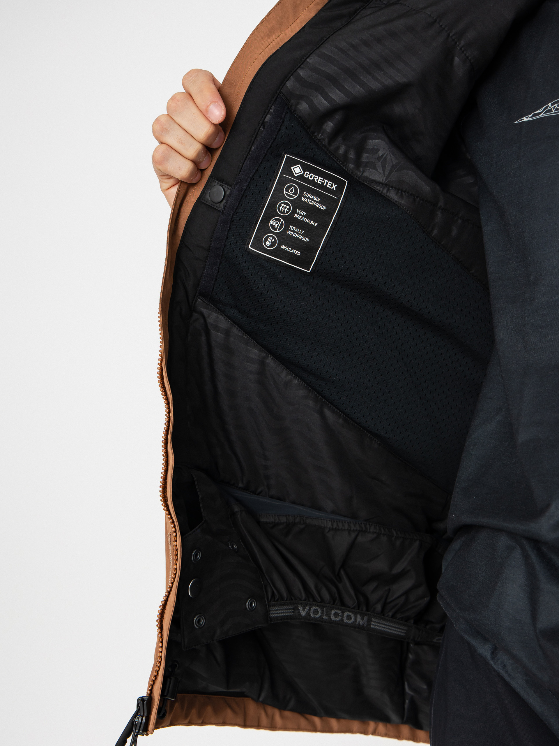 Herren Volcom Dua Ins Gore Tex Snowboard Jacke (terra brown)