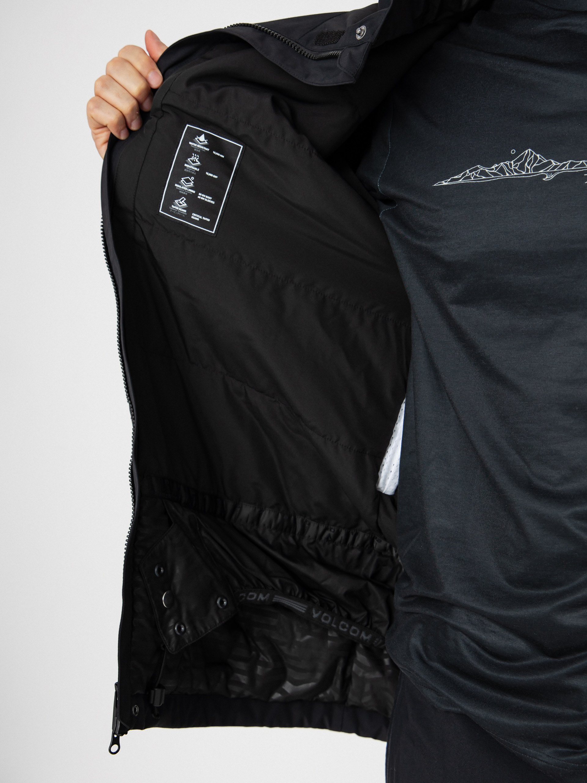 Mens Volcom Primry Ins Snowboard jacket (mauve)