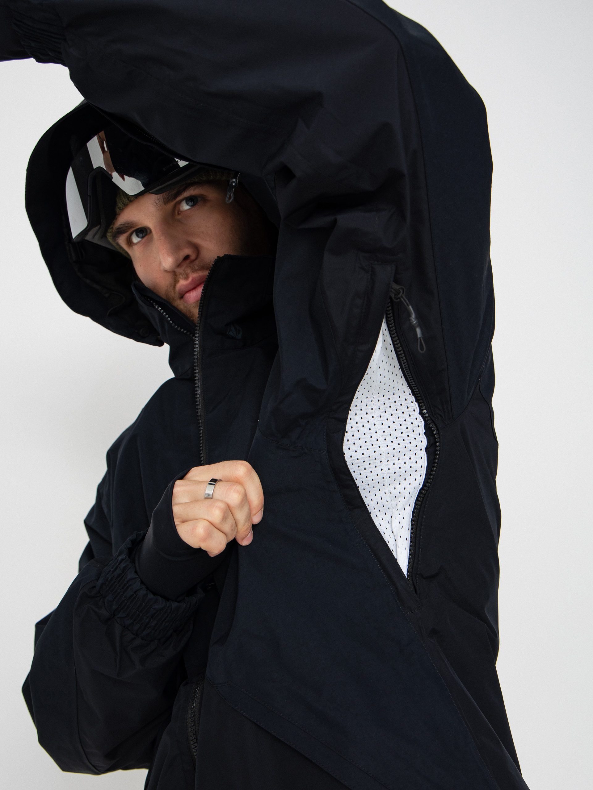 Herren Volcom Snowboard Jacke Longo Gore Tex (black)