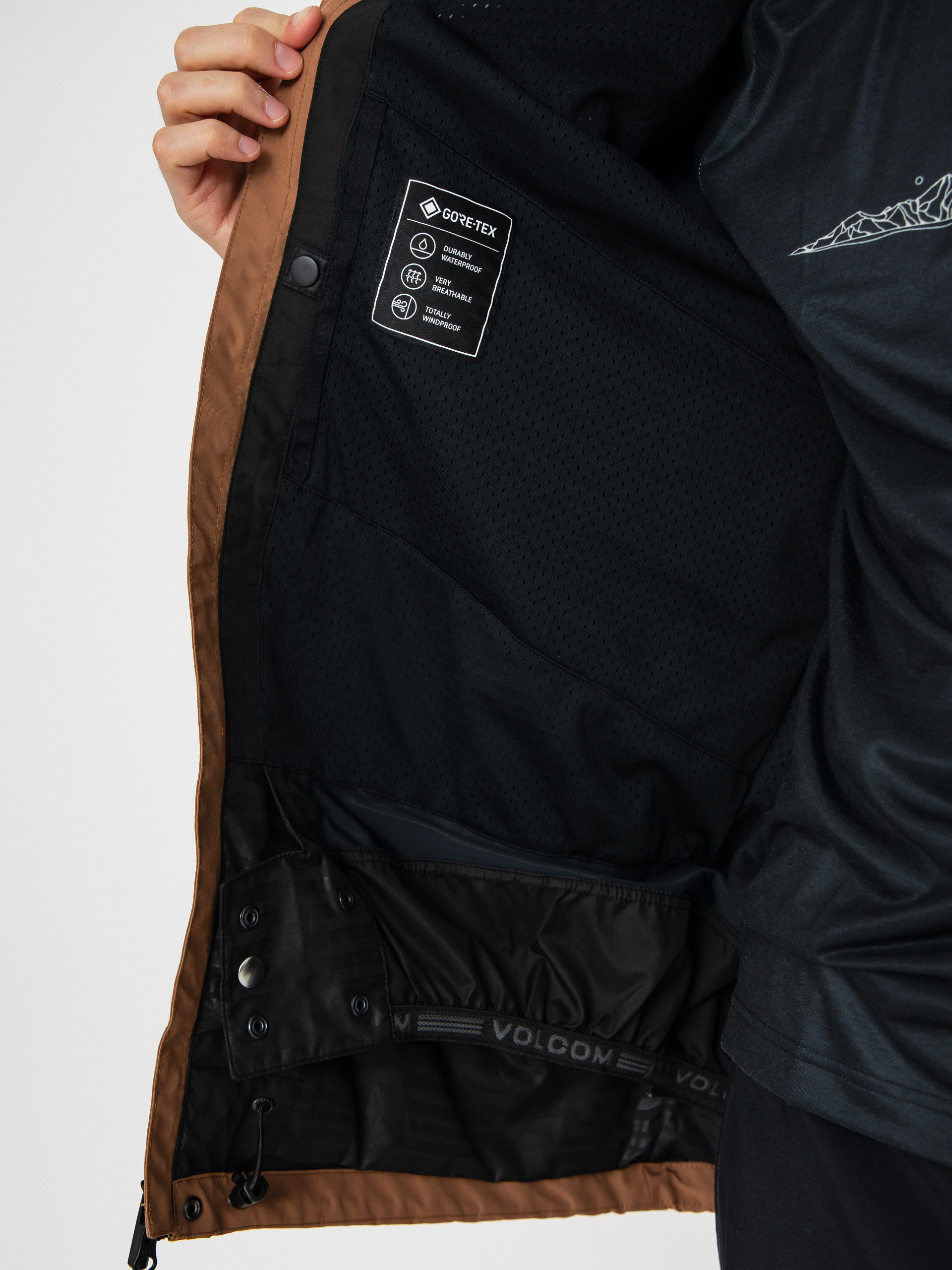 Herren Volcom Dua Gore Tex Snowboard Jacke (terra brown)