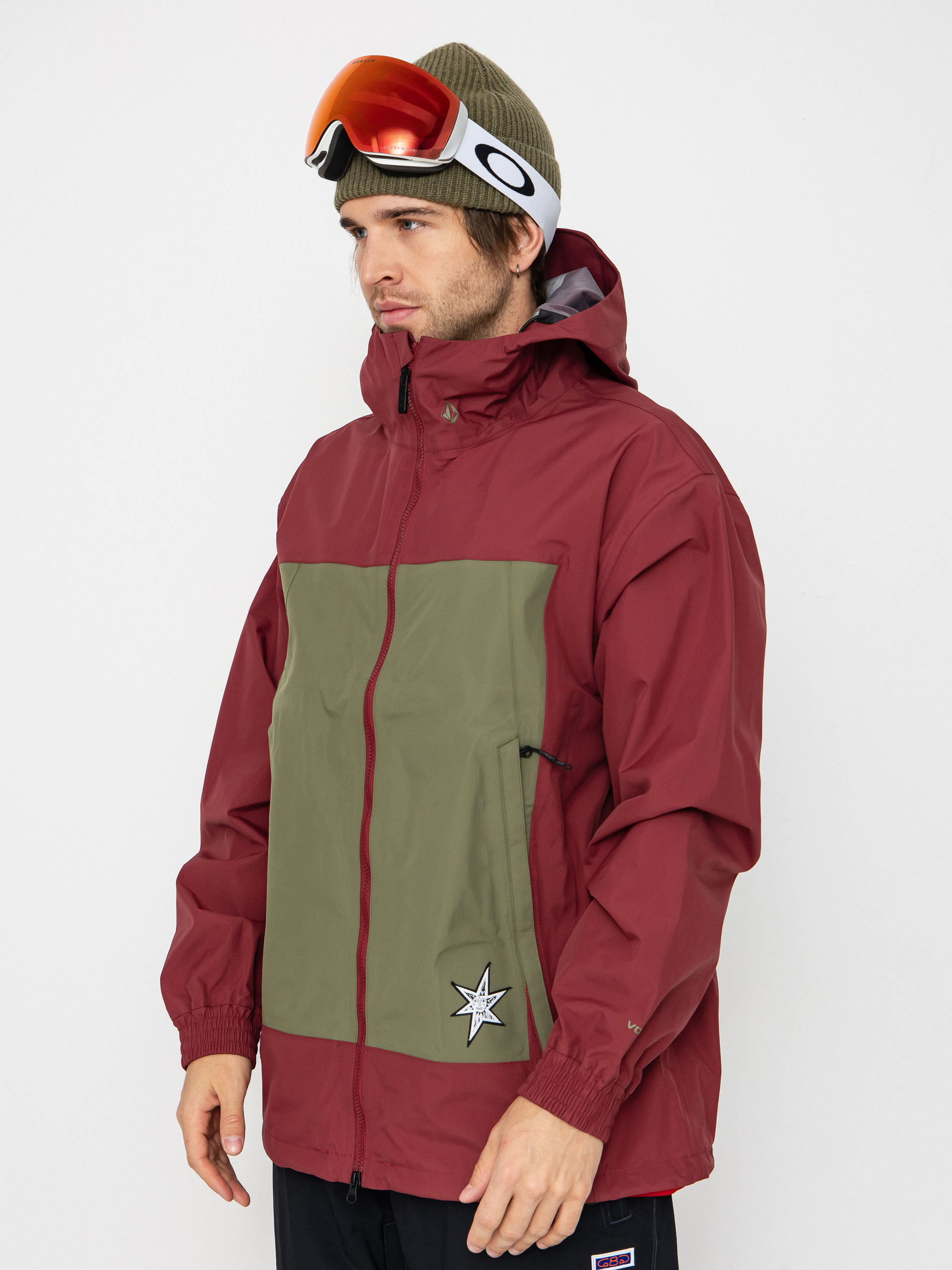 Mens Volcom Snowboard jacket Arthur 3L (burnt red)