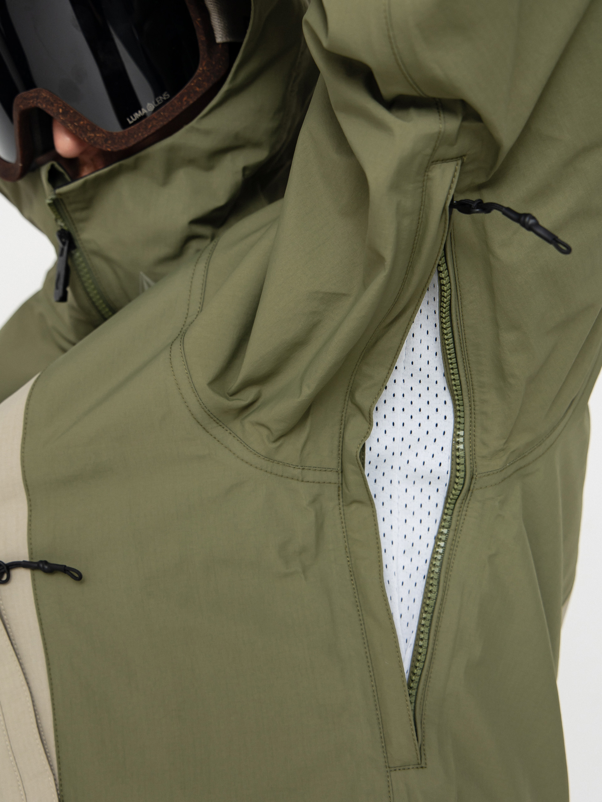 Mens Volcom Snowboard jacket Arthur 3L (dark olive)