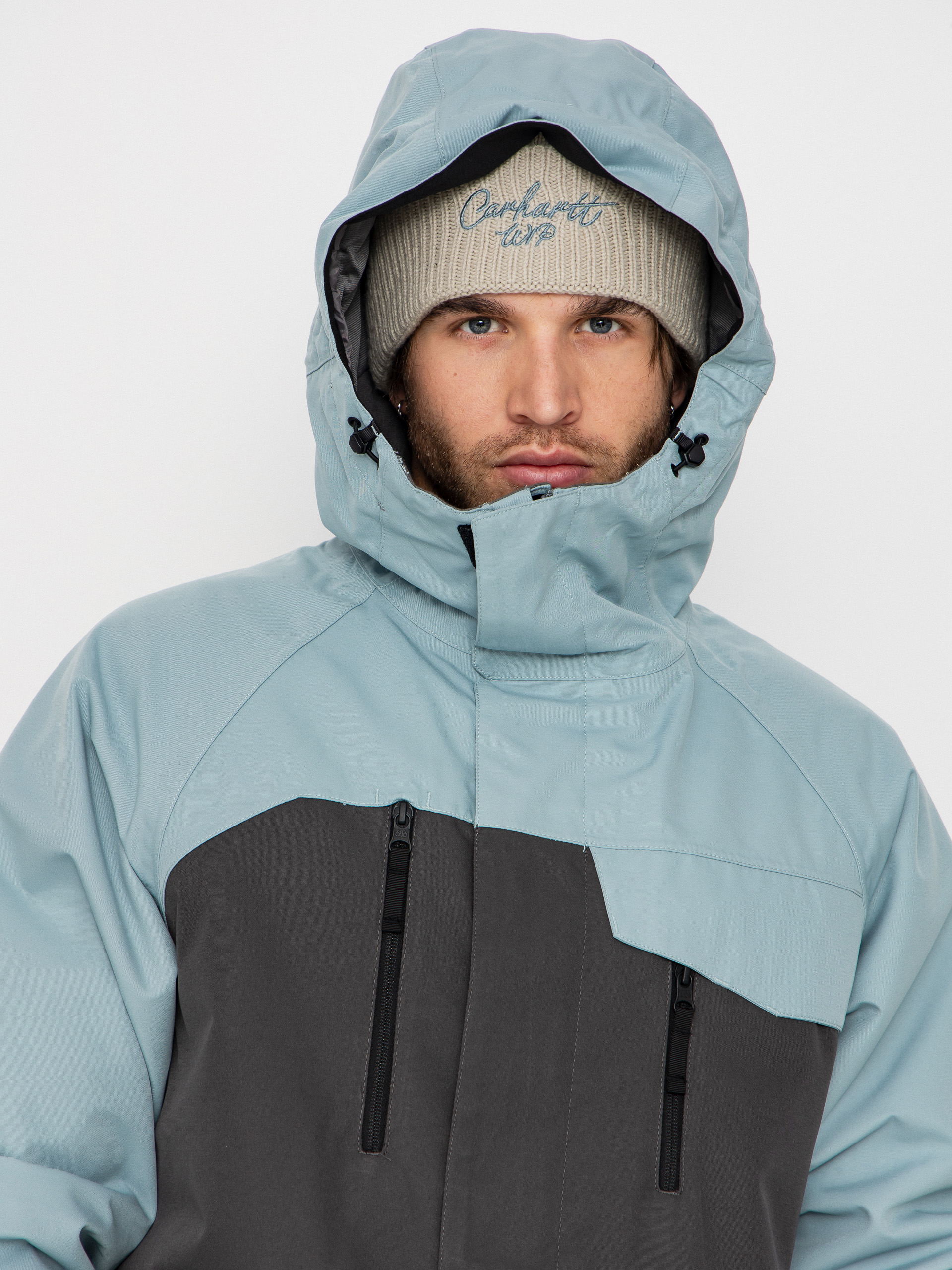 Mens 686 Snowboard jacket Geo Insulated (dusty marine colorblock)