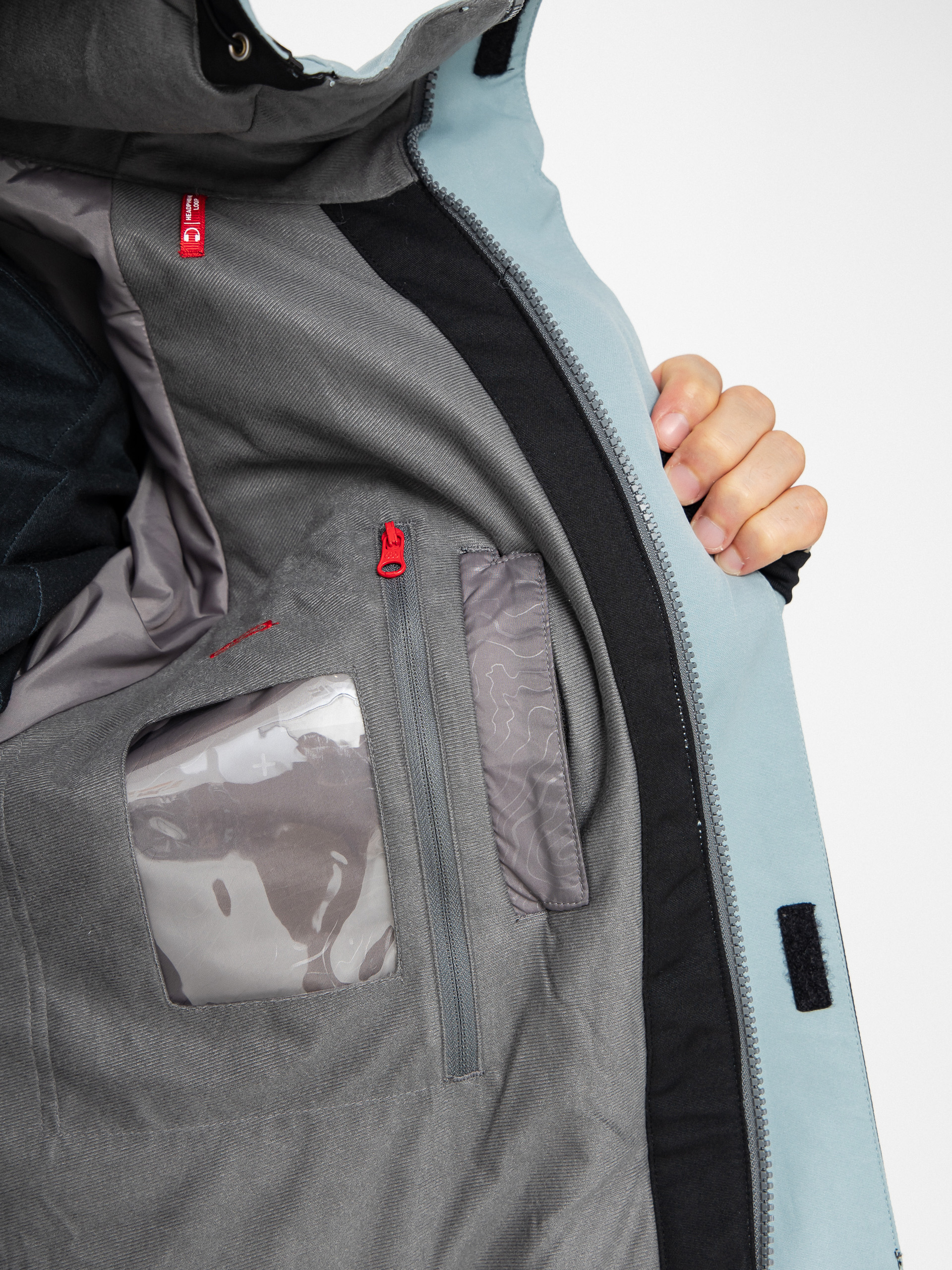 Mens 686 Snowboard jacket Geo Insulated (dusty marine colorblock)