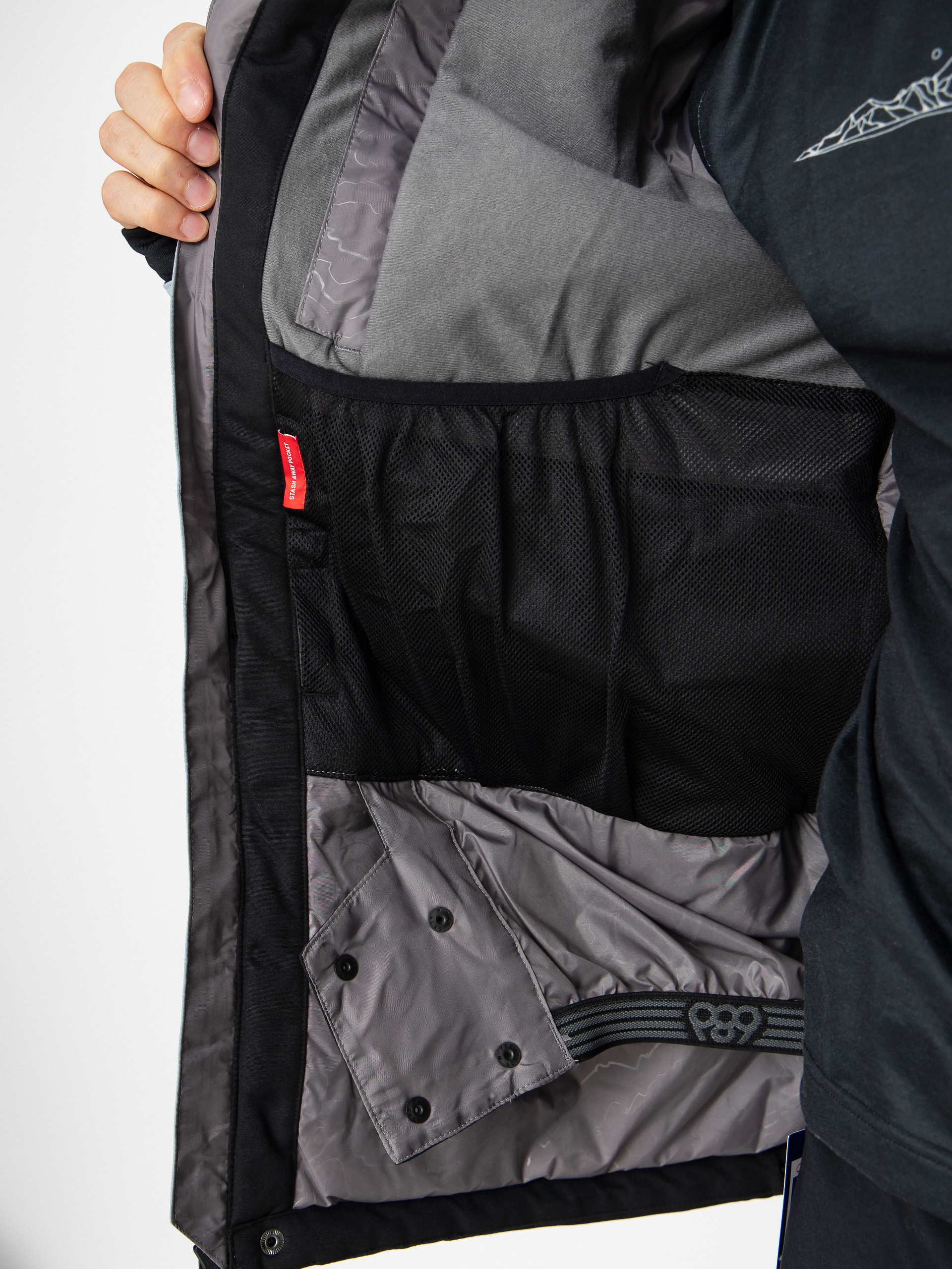 Mens 686 Snowboard jacket Geo Insulated (dusty marine colorblock)