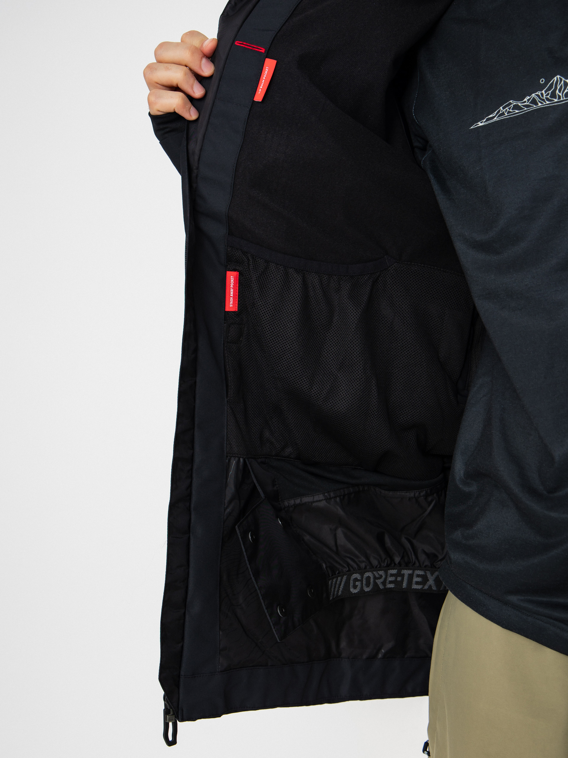 Mens 686 Snowboard jacket Gore-TeX GT Thermagraph (black)