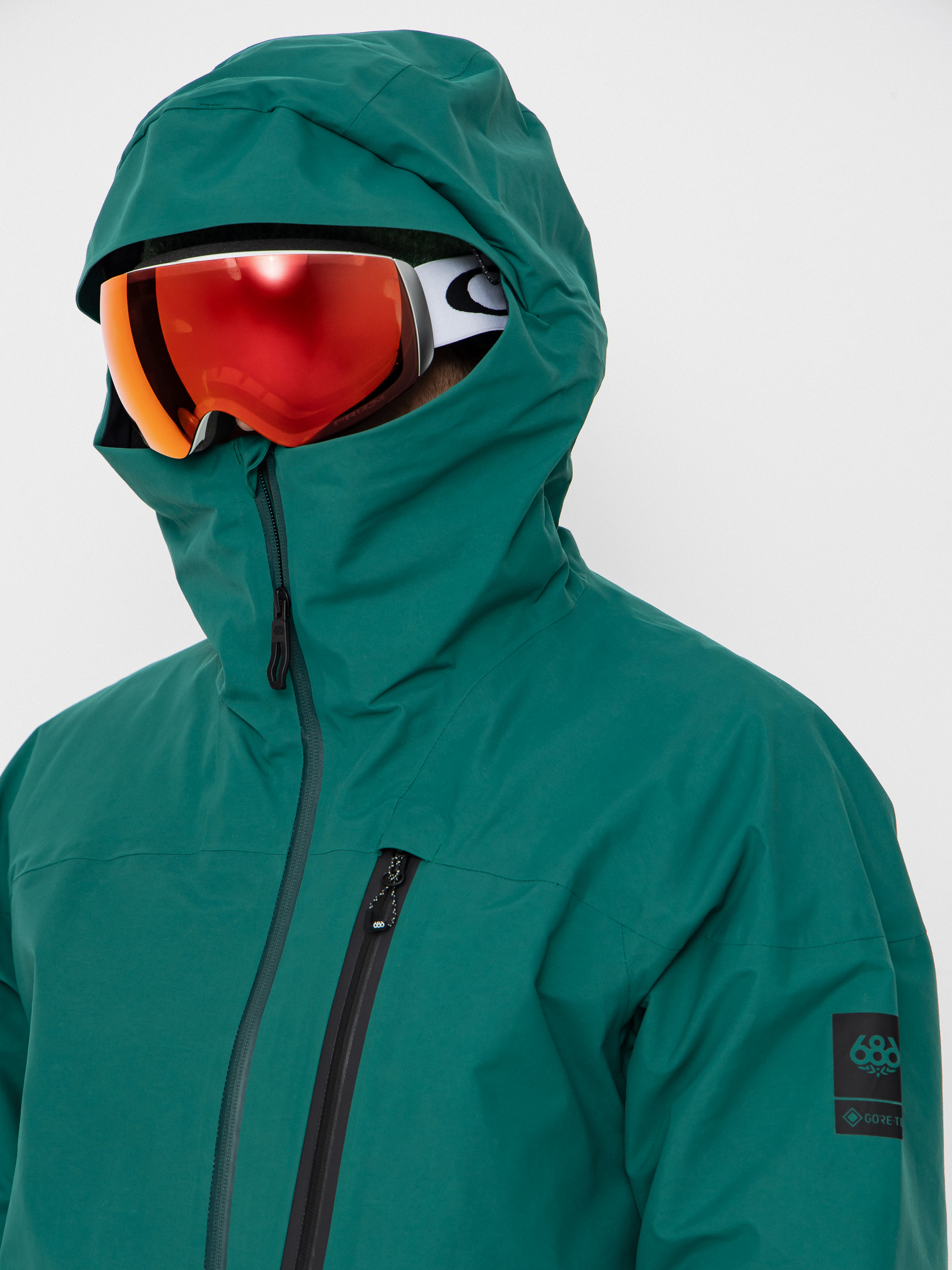 Mens 686 Snowboard jacket Gore-TeX GT Thermagraph (emerald green)
