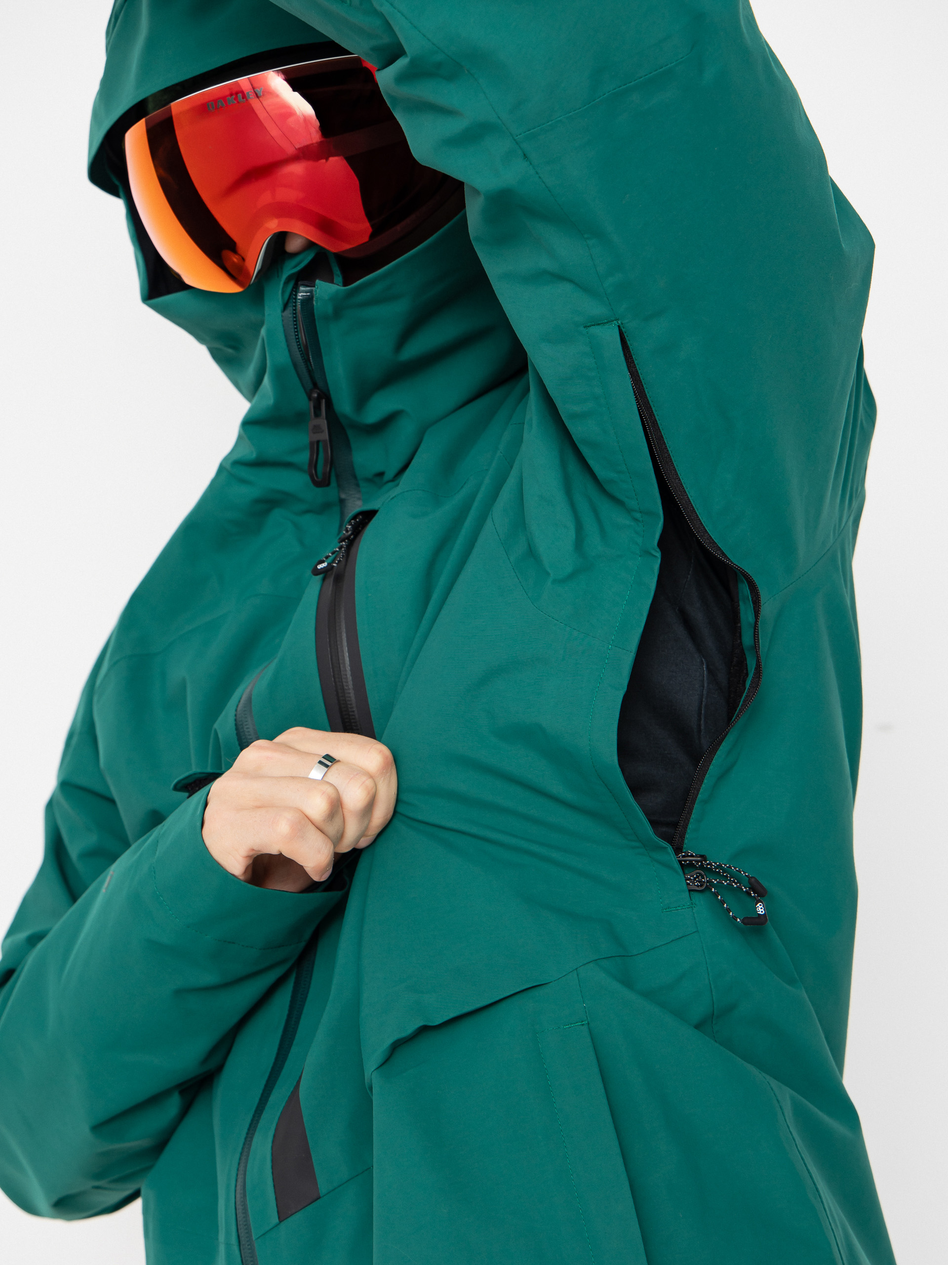 Mens 686 Snowboard jacket Gore-TeX GT Thermagraph (emerald green)