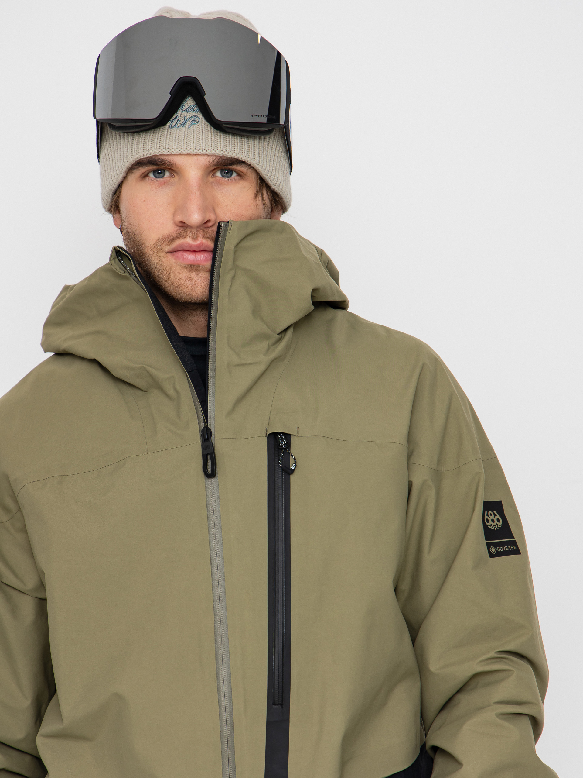 686 Snowboard jacket Gore-TeX GT Thermagraph - brown (sage colorblock)