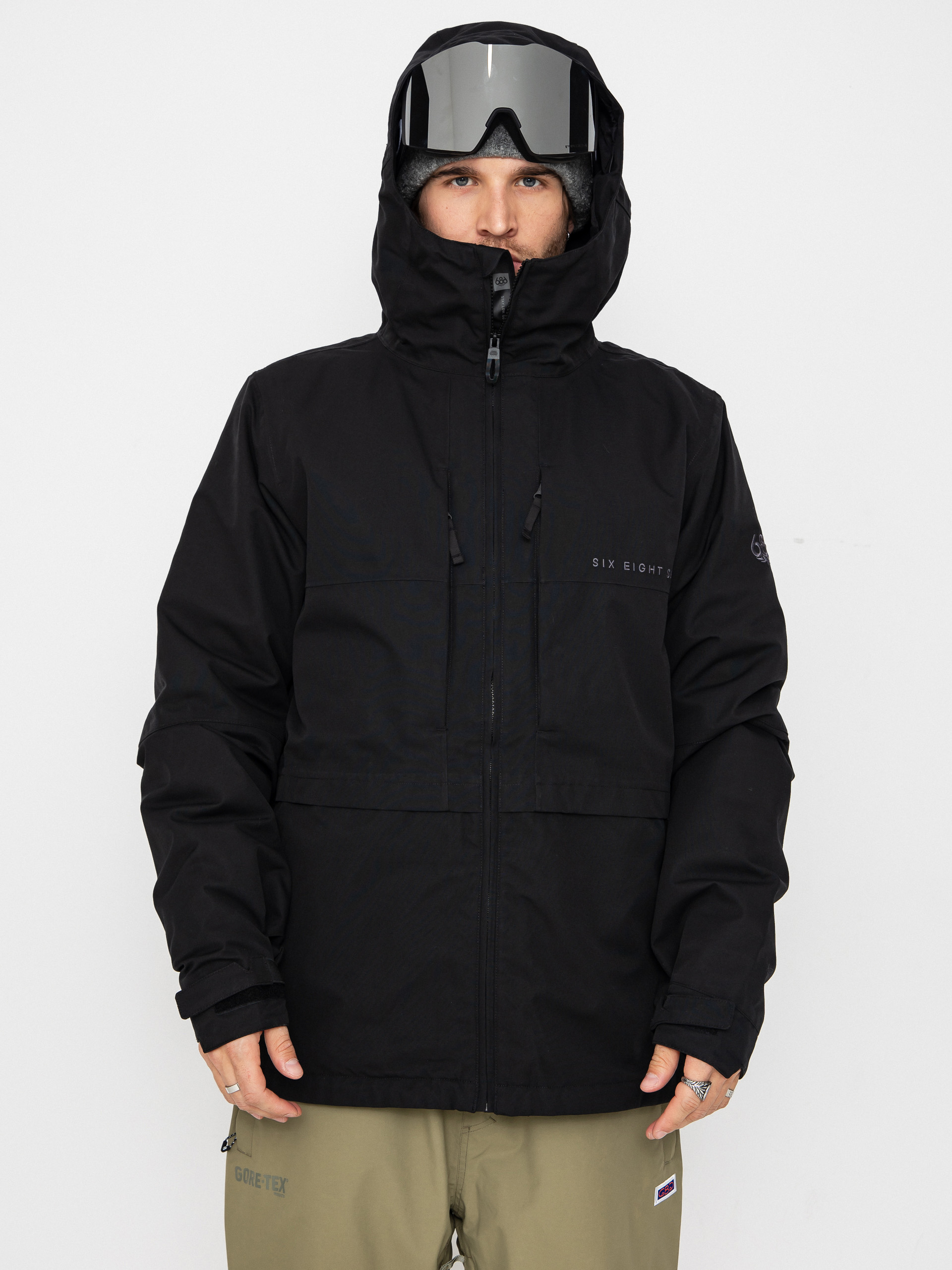 Mens 686 Snowboard jacket Smarty 3 In 1 Form (black)