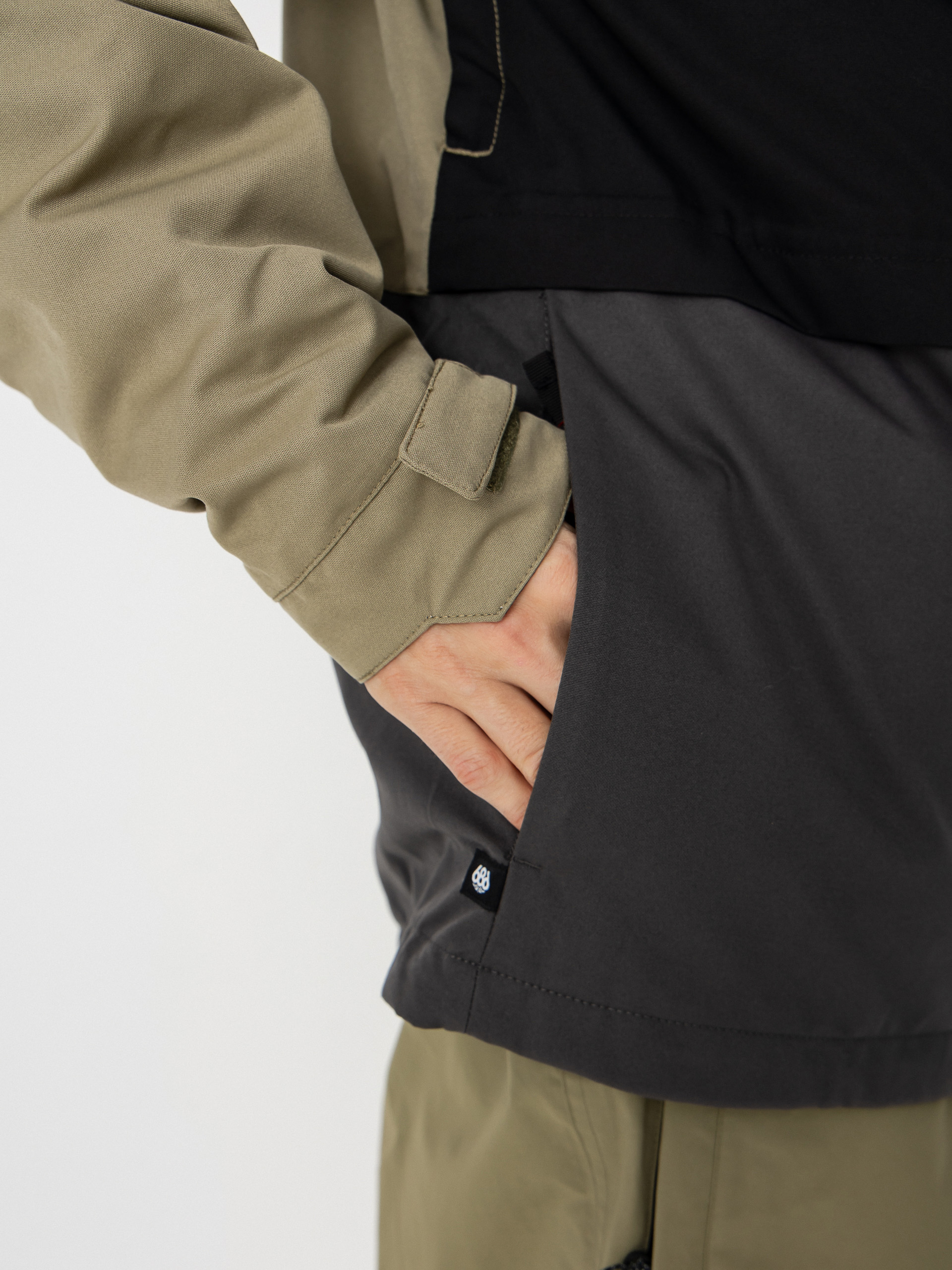 Mens 686 Snowboard jacket Smarty 3 In 1 Form (sage colorblock)