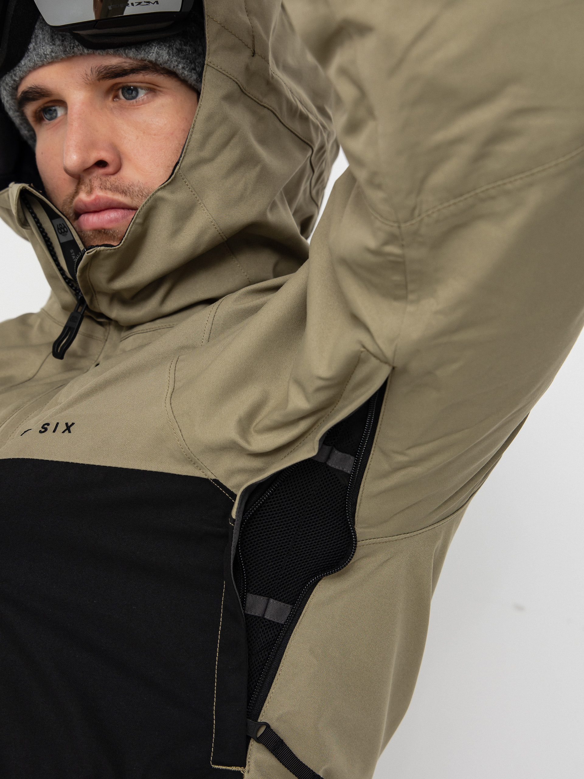 Mens 686 Snowboard jacket Smarty 3 In 1 Form (sage colorblock)