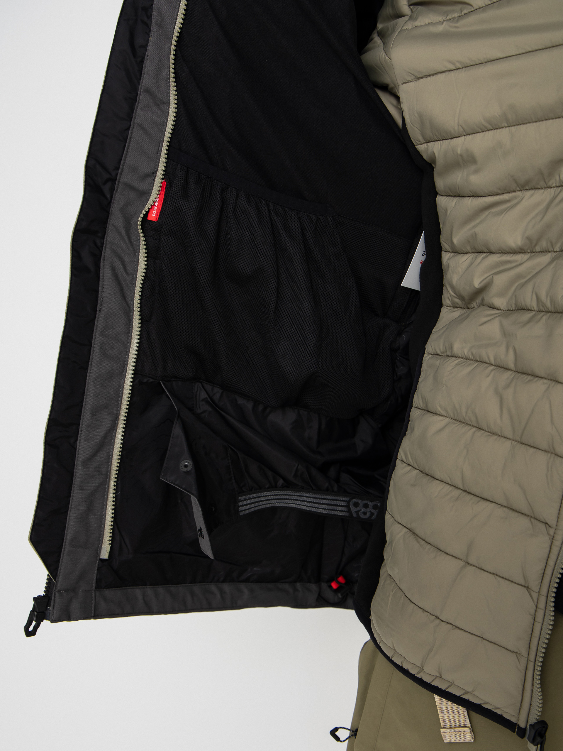 Herren 686 Snowboard Jacke Smarty 3 In 1 Form (sage colorblock)