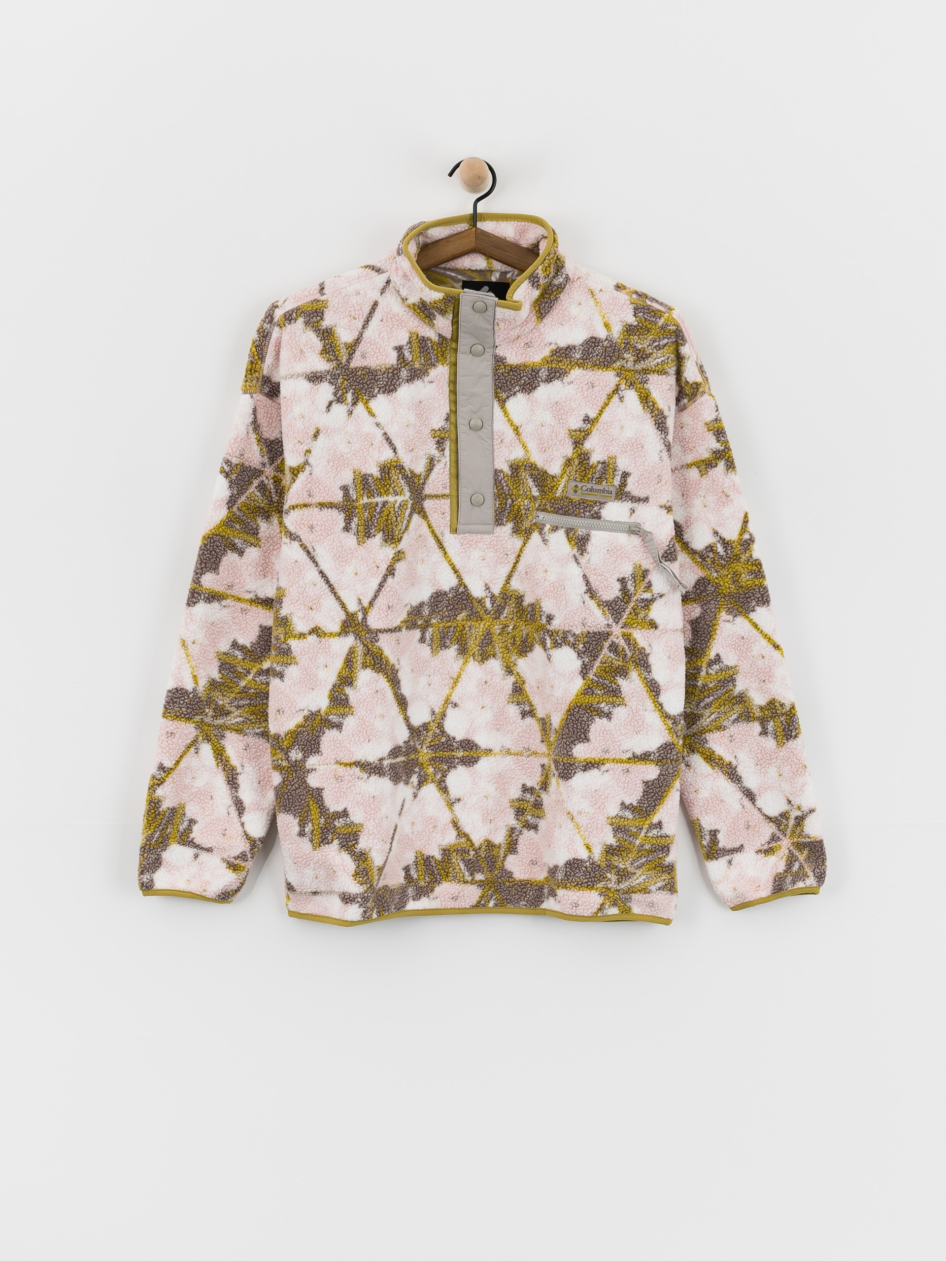 Columbia Helvetia II Printed Half Snap Fleece - grey (pink agate