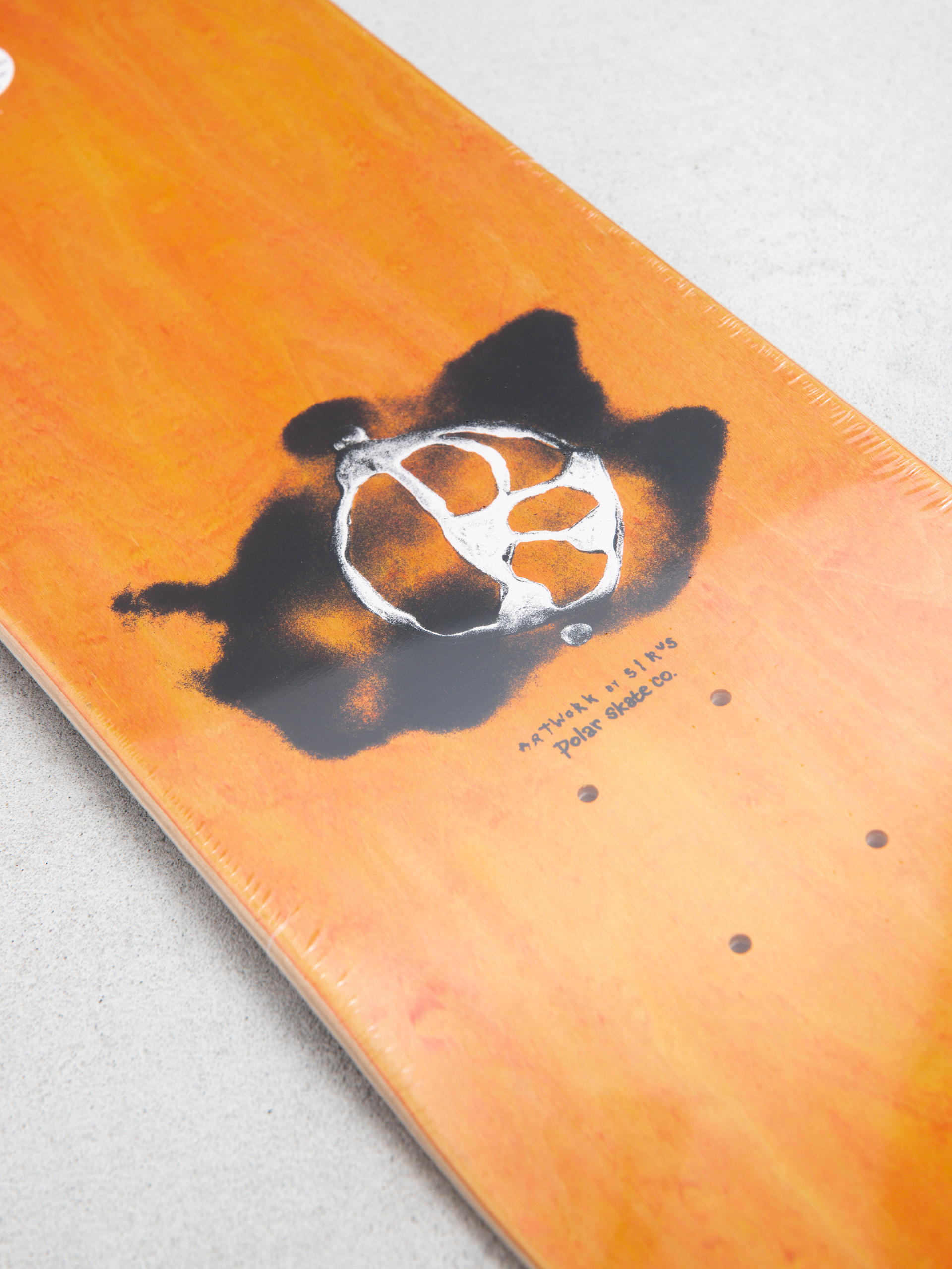 Polar Skate Team Stroke Logo Deck (cream)