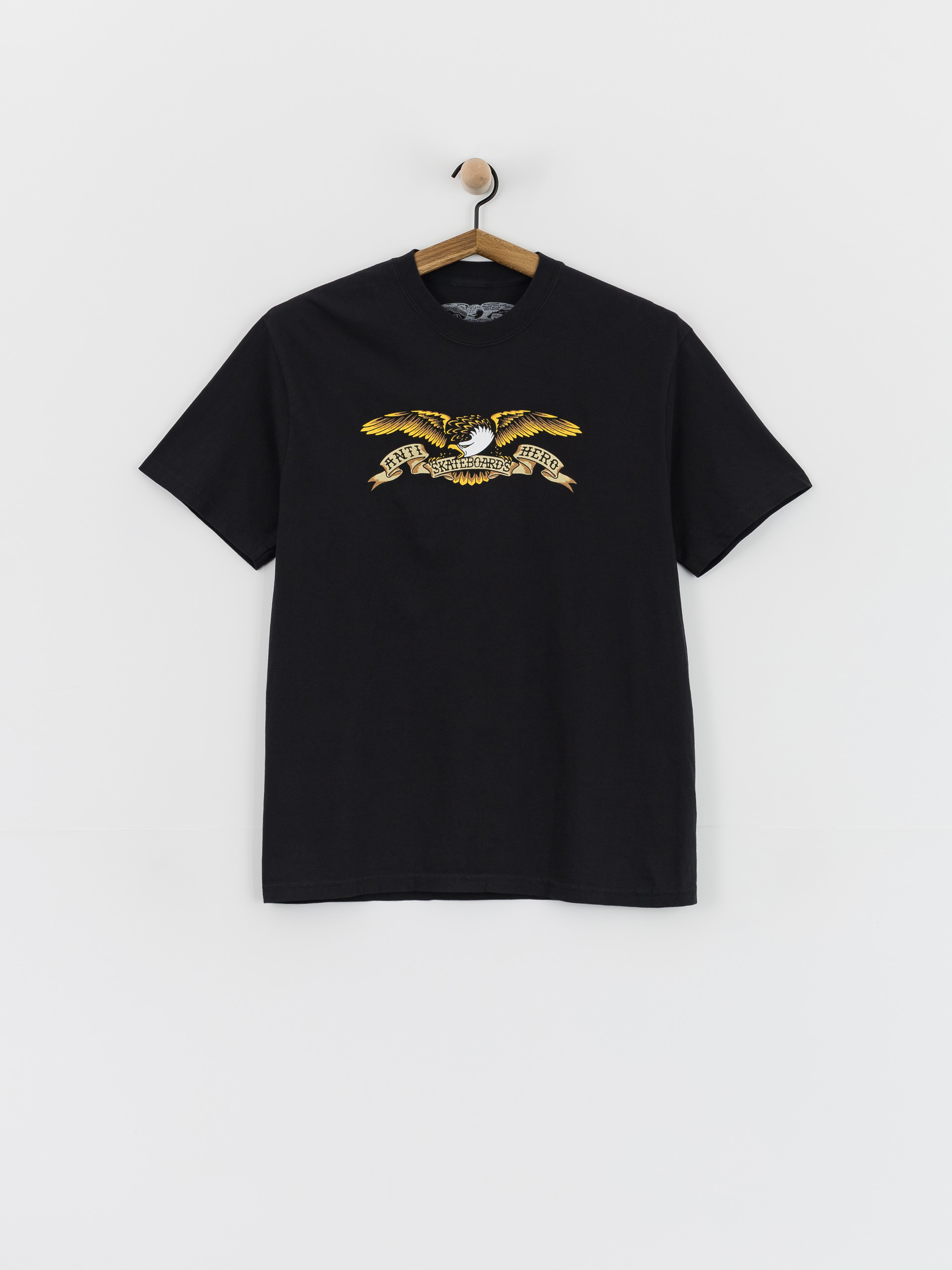 Antihero Eagle T-Shirt (black garment dye w/multi color print)