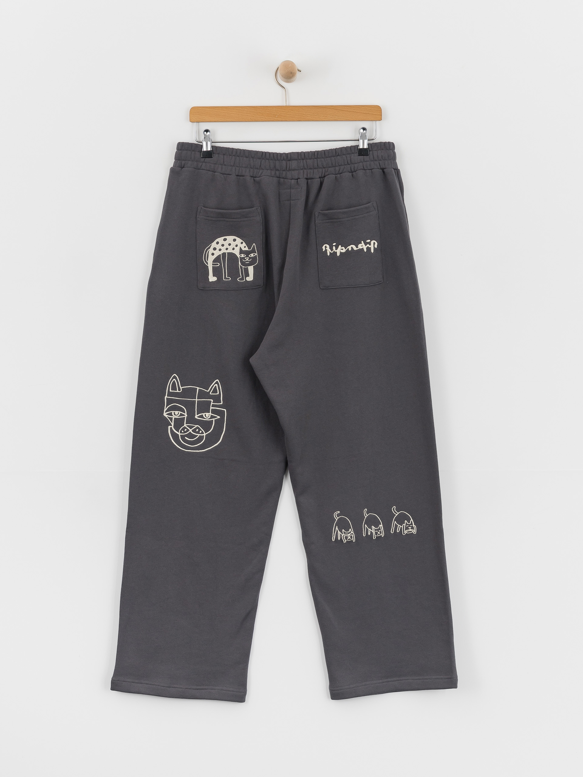 RipNDip Blonded Straight Leg Hose (charcoal)