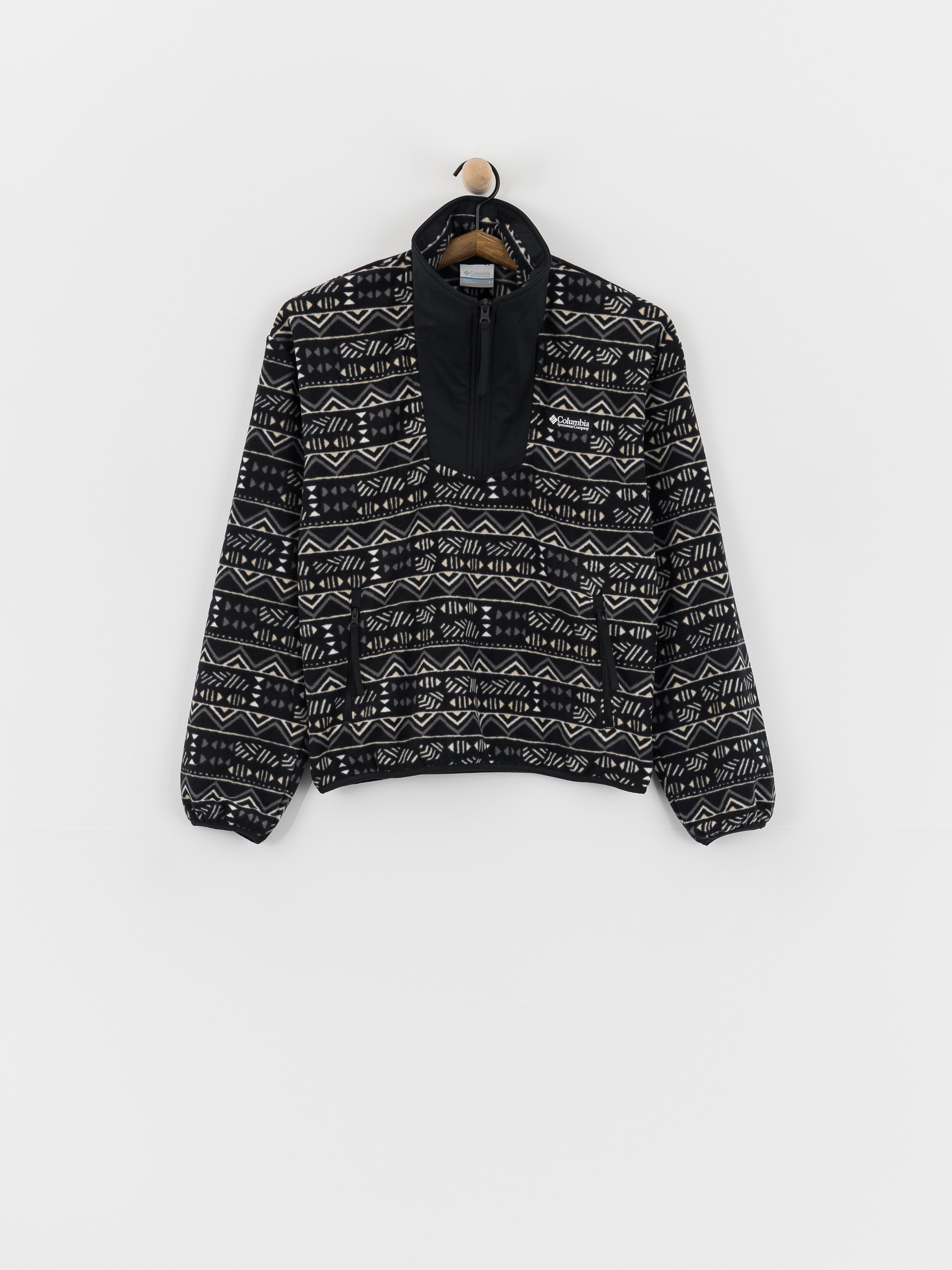 Columbia Sequoia Grove Printed Half Zip Wmn Fleece  (black/horizons)