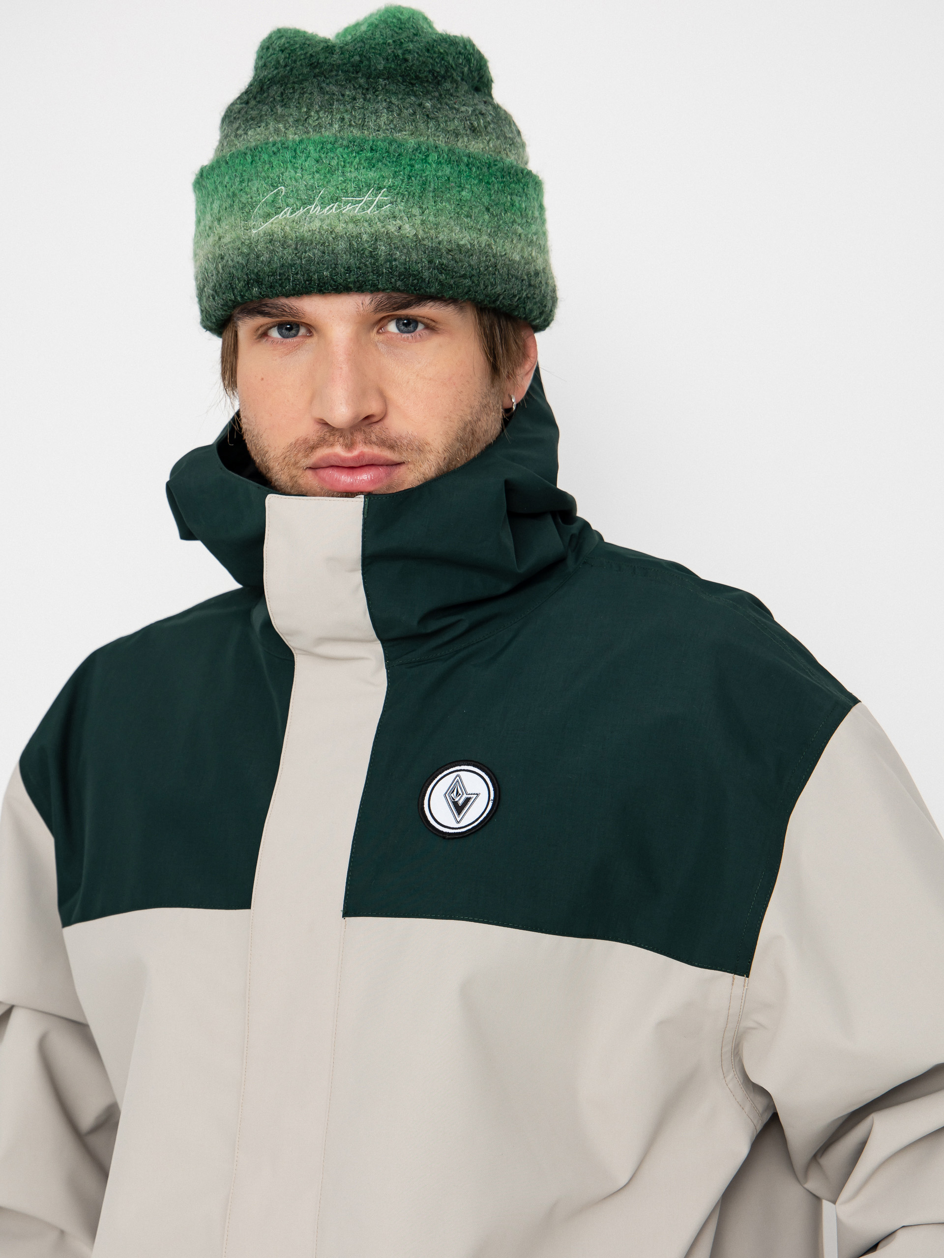 Mens Volcom Snowboard jacket Buckthreeeighty (stone)