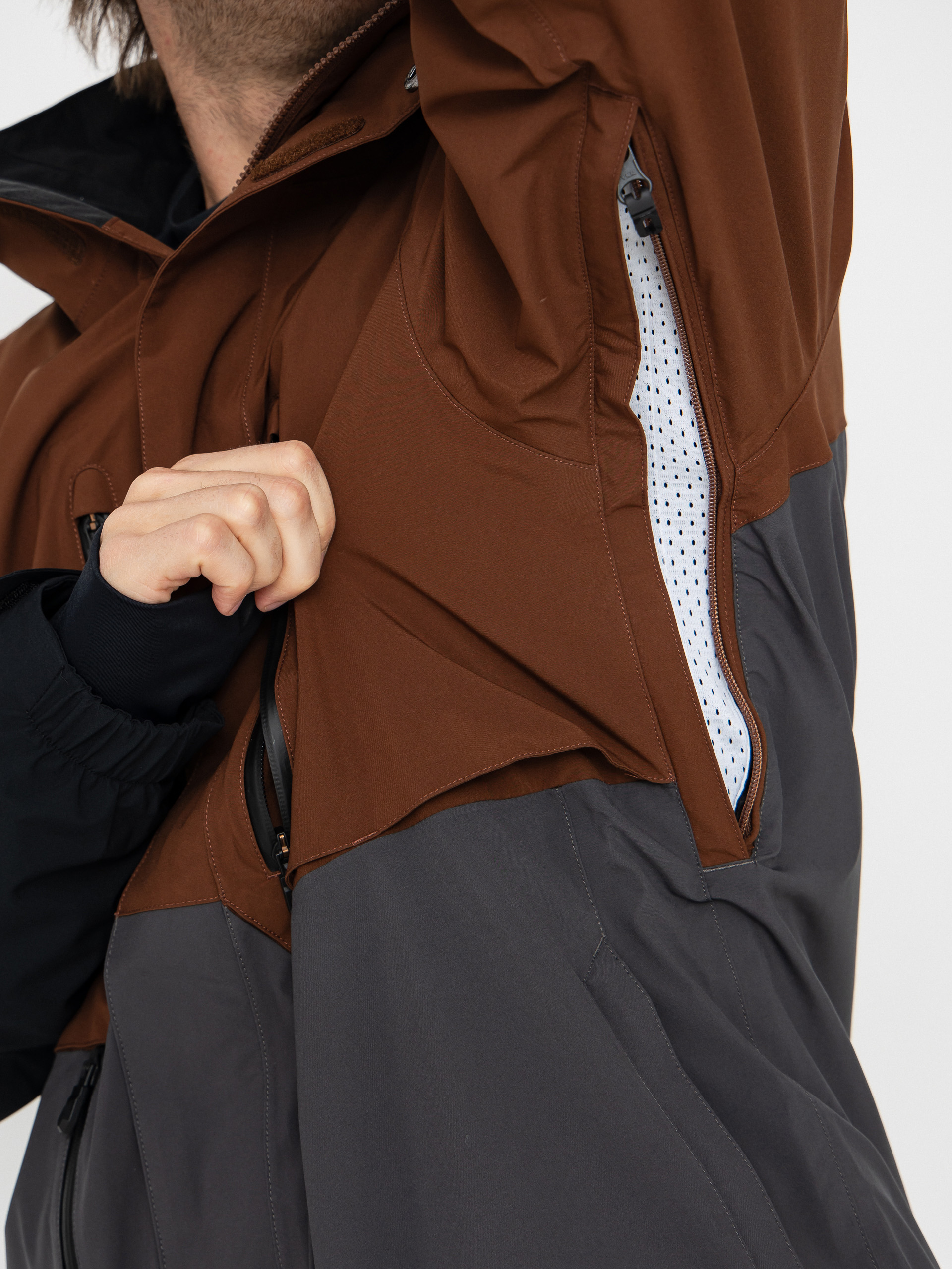 Mens Volcom Snowboard jacket Rnge Stretch 30K (brown)