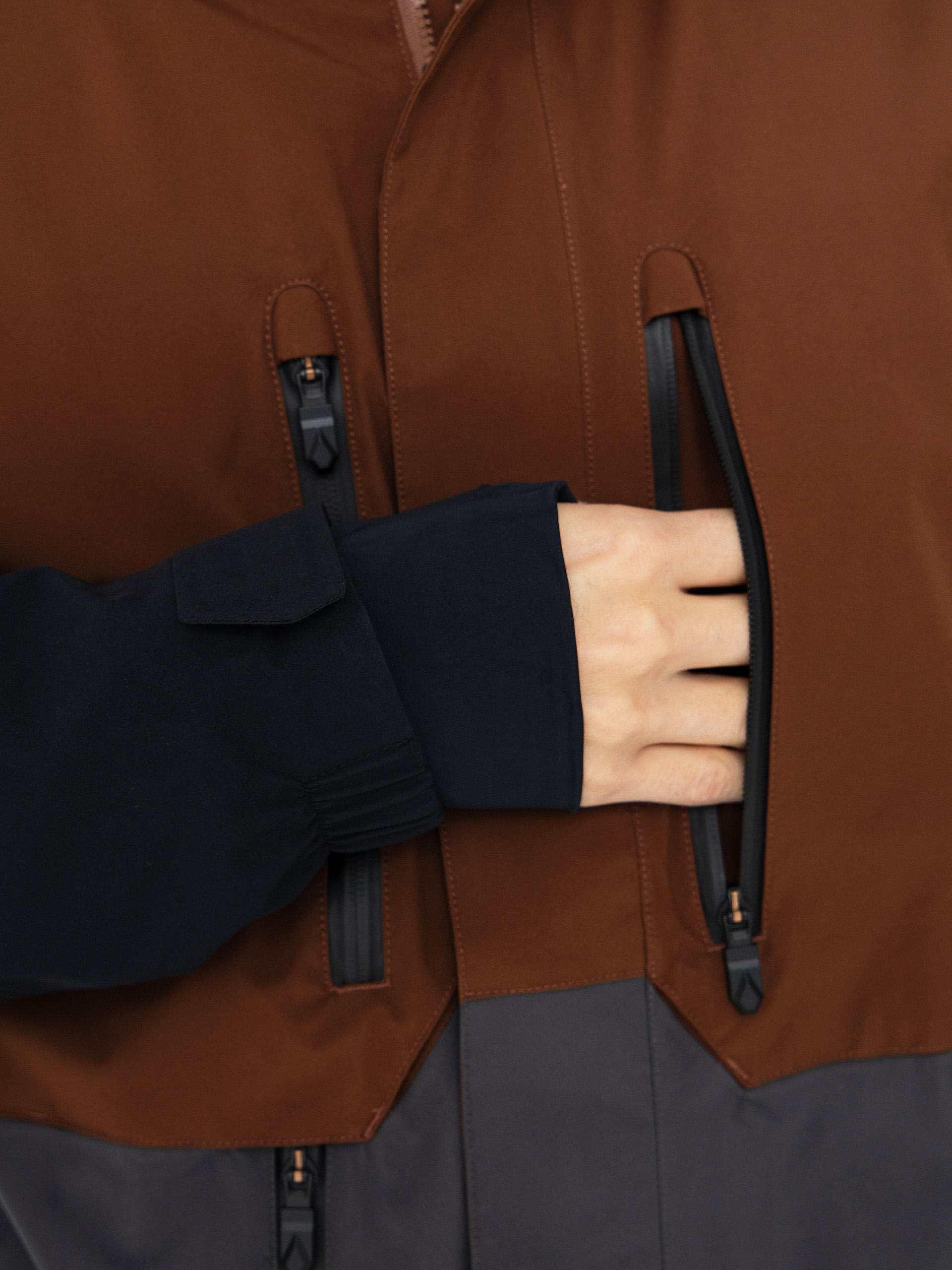 Mens Volcom Snowboard jacket Rnge Stretch 30K (brown)