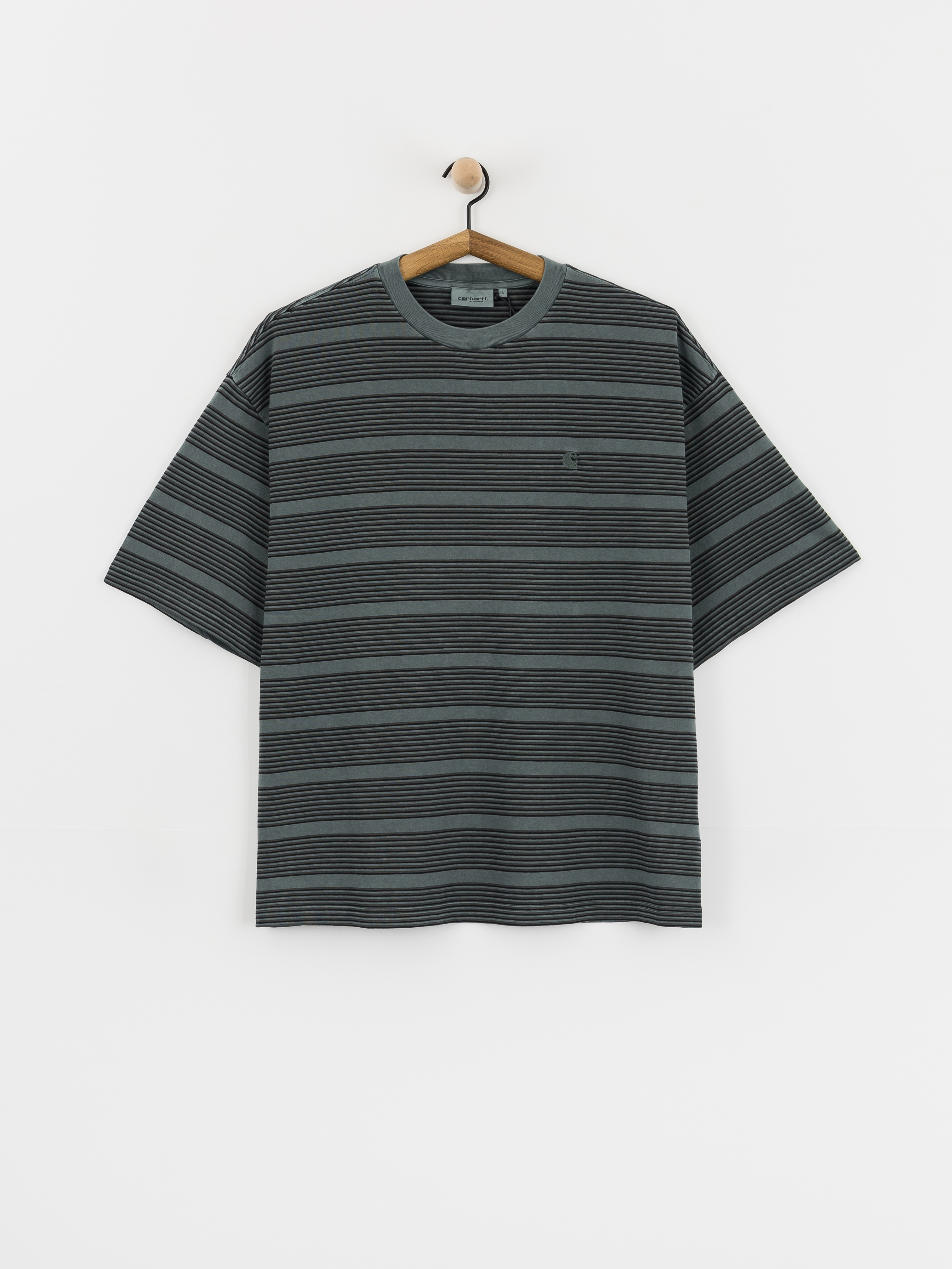 Carhartt WIP T-Shirt Hanson (hanson stripe/kale green)
