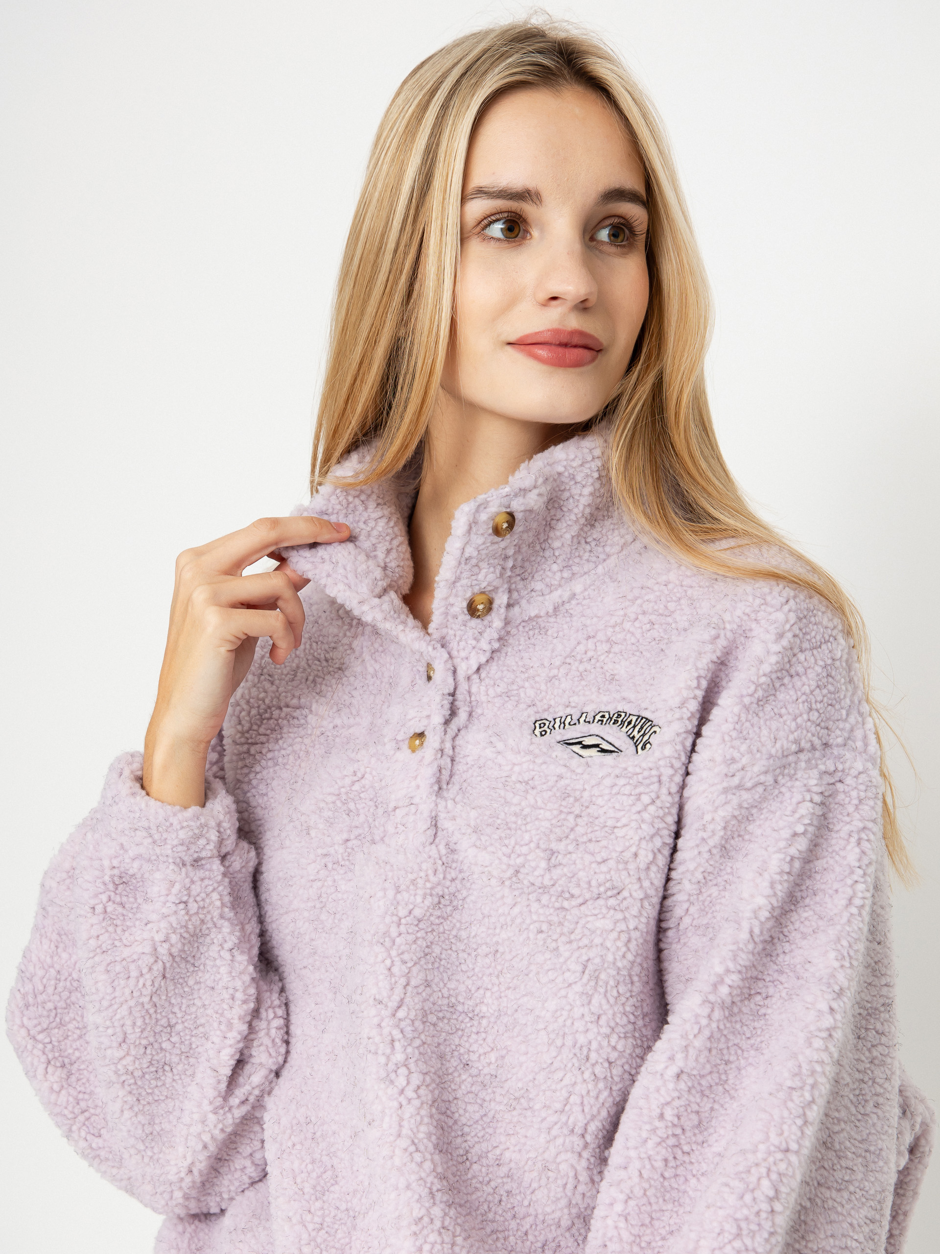 Womens Billabong Run The Road Fleece  (violet ice)
