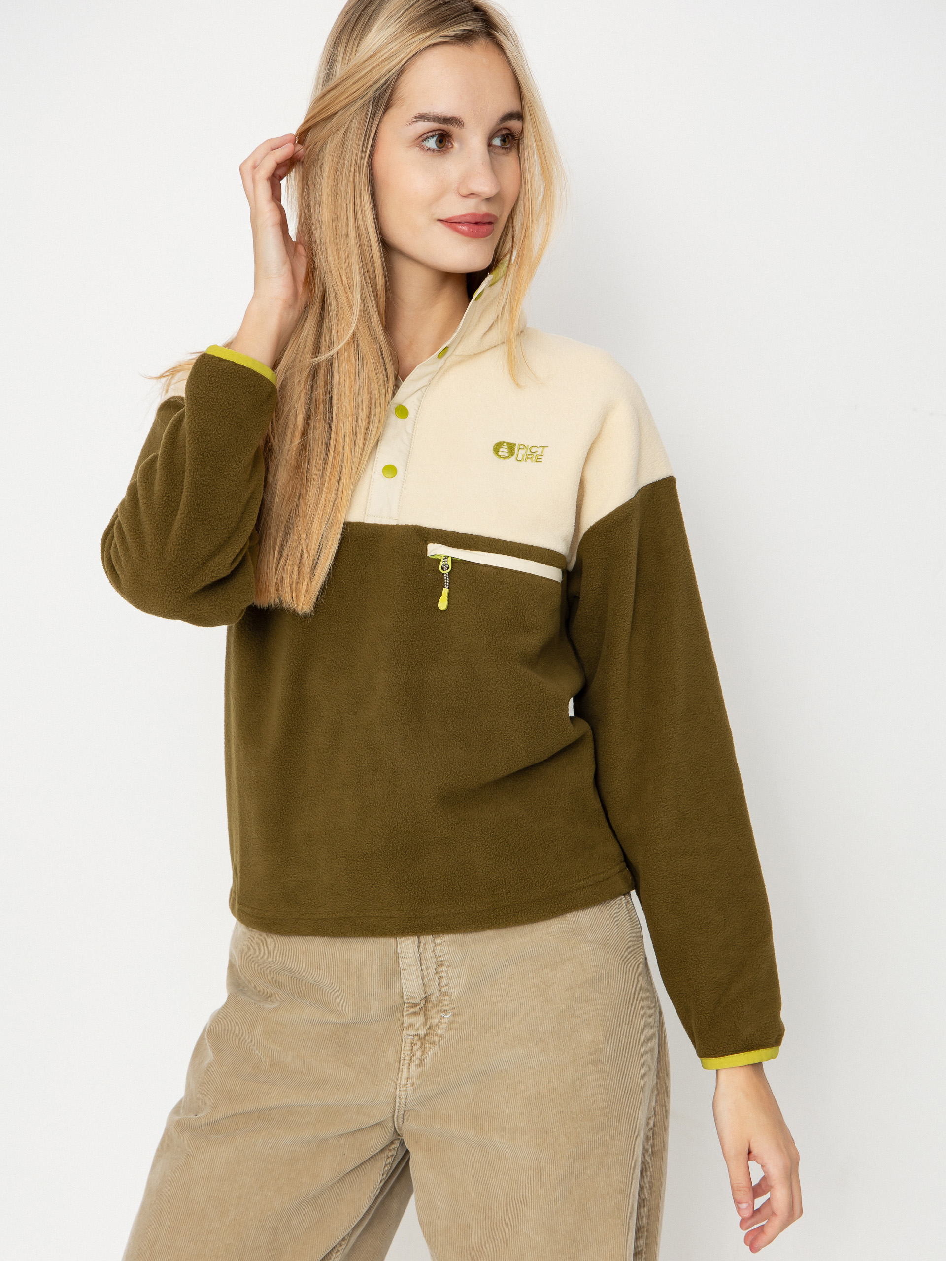 Damen Picture Arcca 1/4 Zip Fleece Jacke (tobacco)