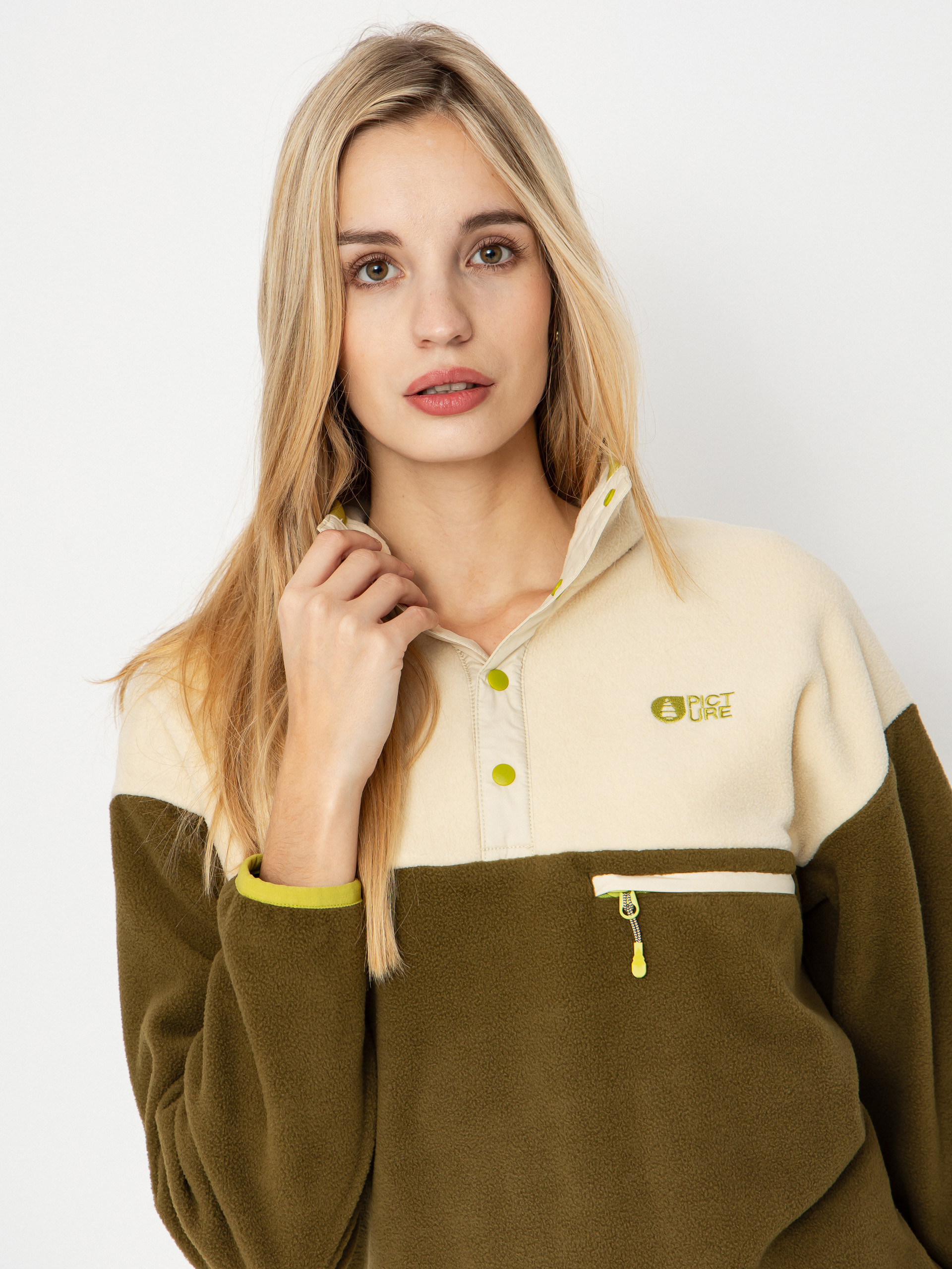 Damen Picture Arcca 1/4 Zip Fleece Jacke (tobacco)