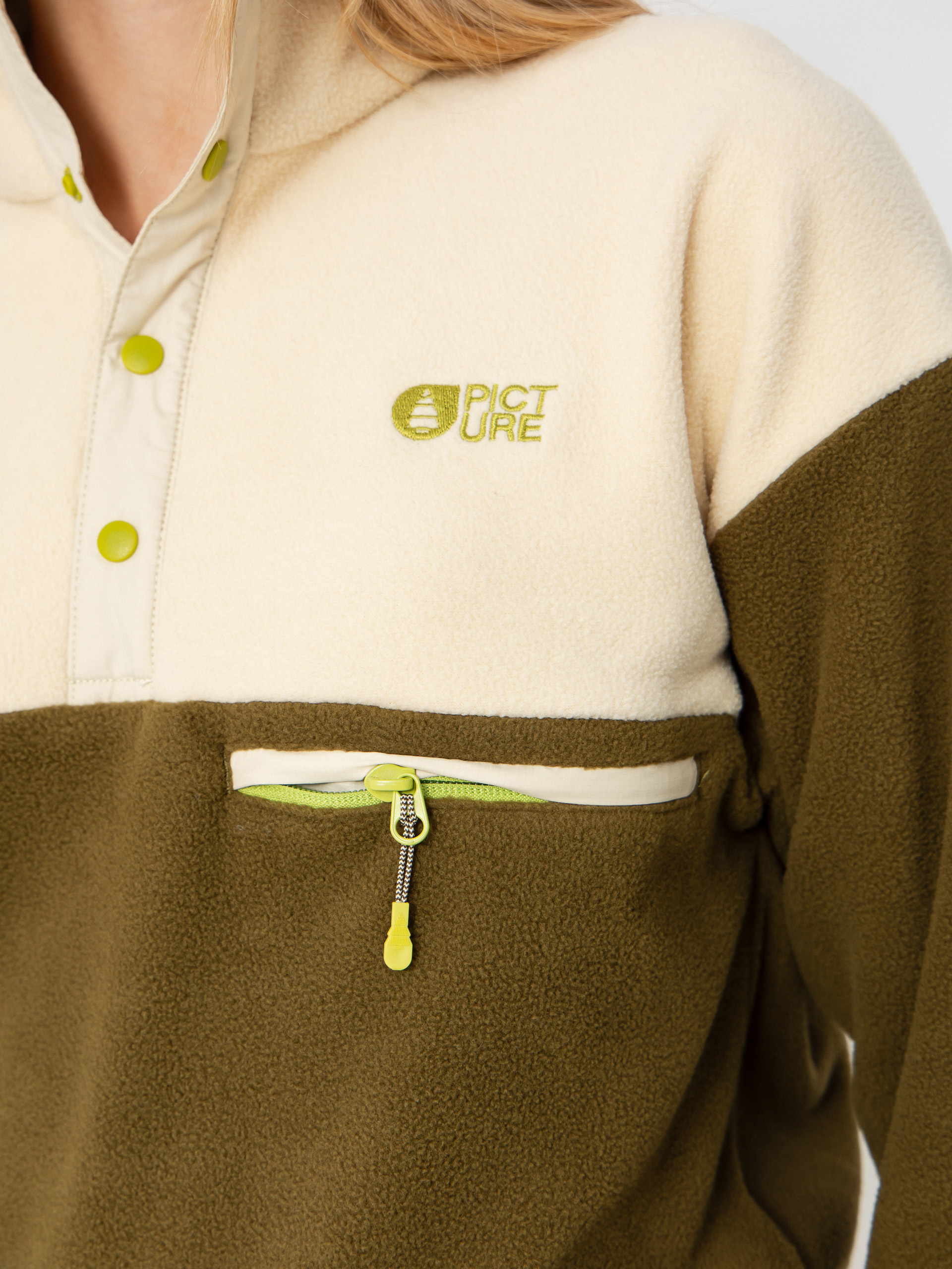 Damen Picture Arcca 1/4 Zip Fleece Jacke (tobacco)