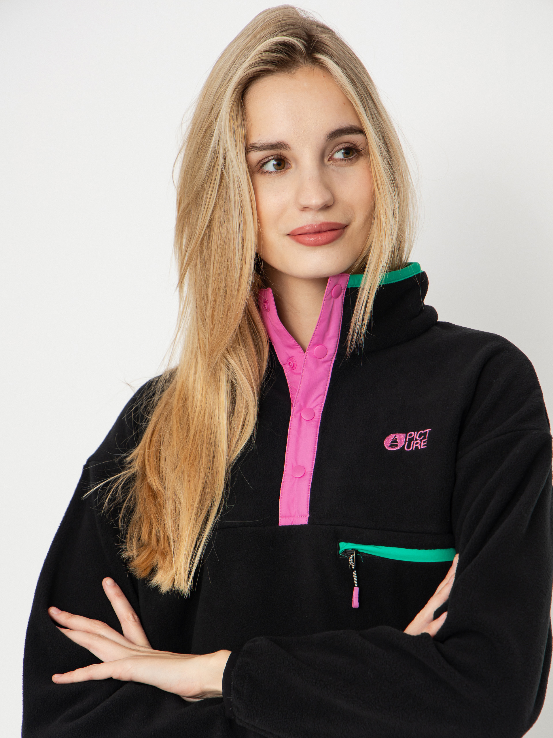 Picture Arcca 1/4 Zip Wmn Fleece  (black)