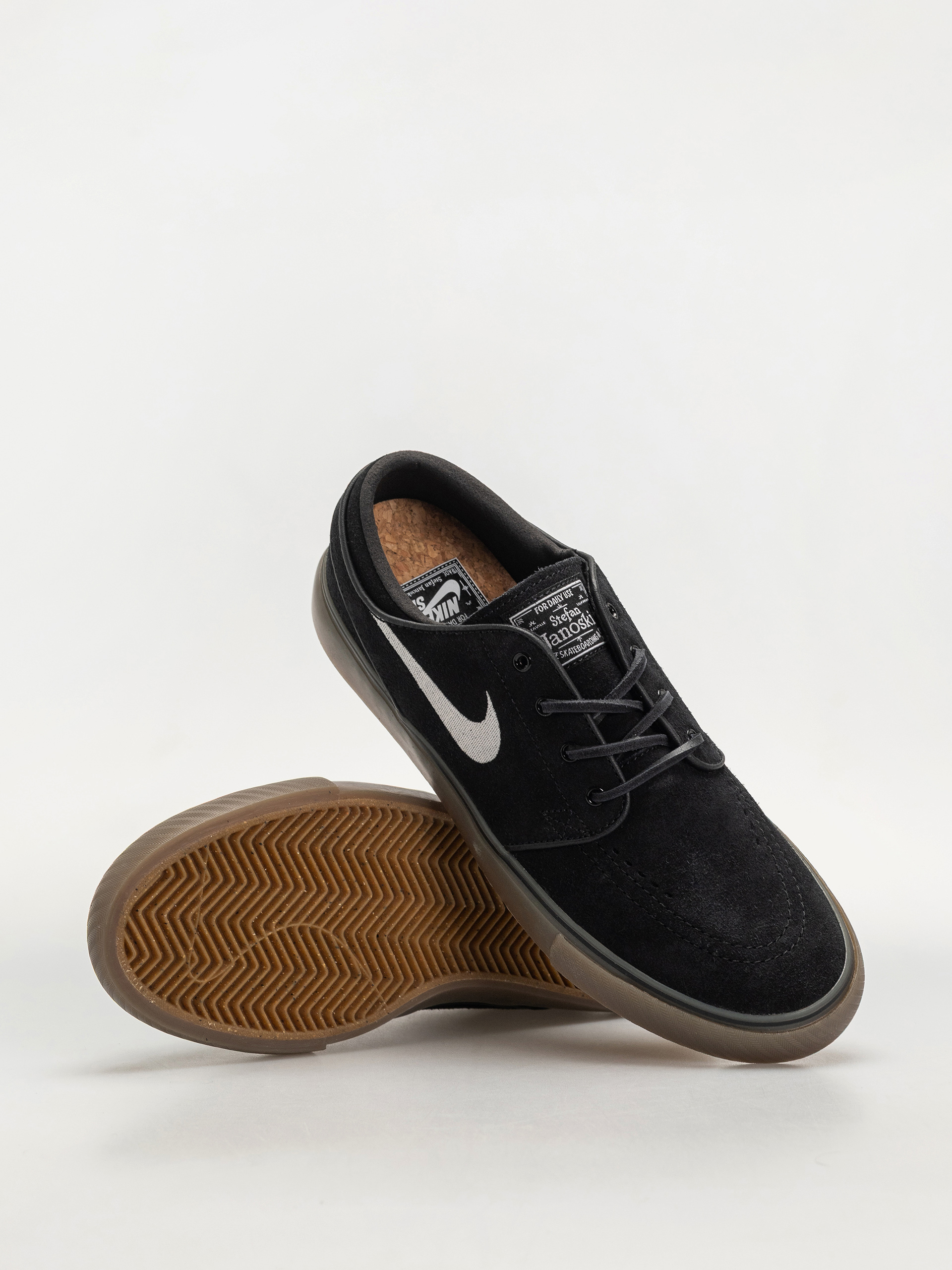 Nike SB Zoom Janoski Og+ Shoes (black/white black gum light brown)