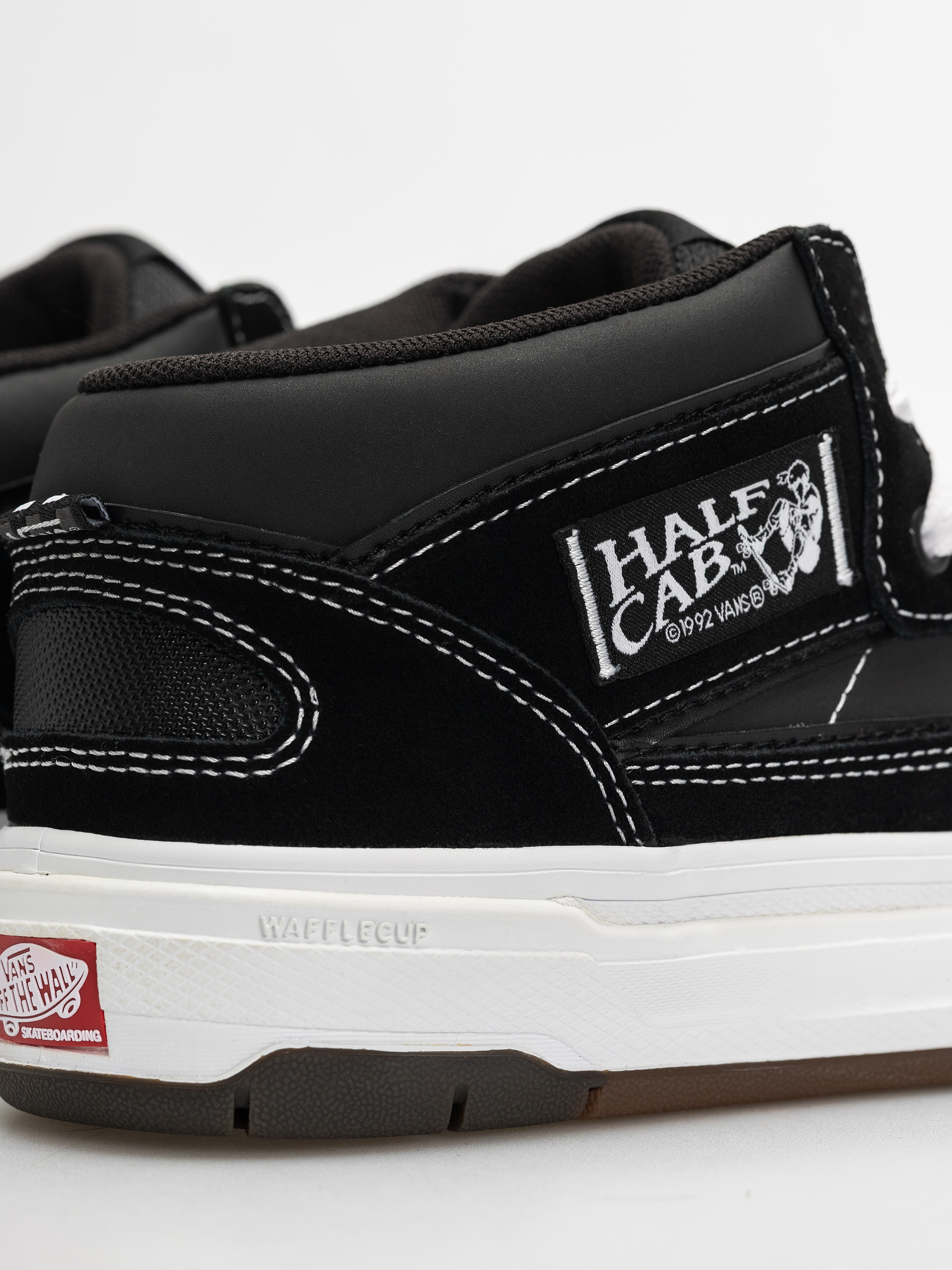Vans Skate Half Cab Wafflecup Schuhe (black/white)