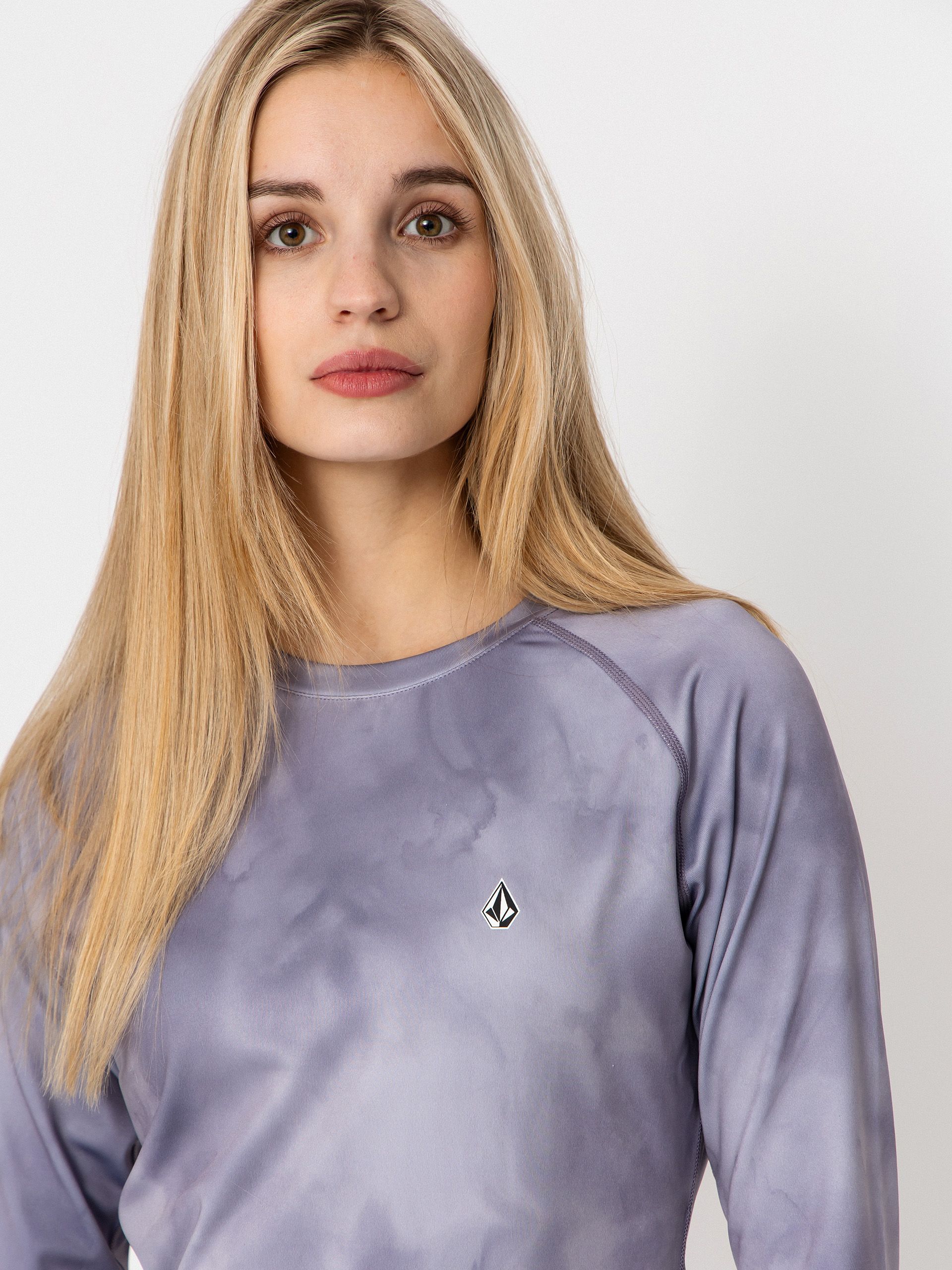 Damen Volcom V Science Crew Aktives Longsleeve (lavender aura)