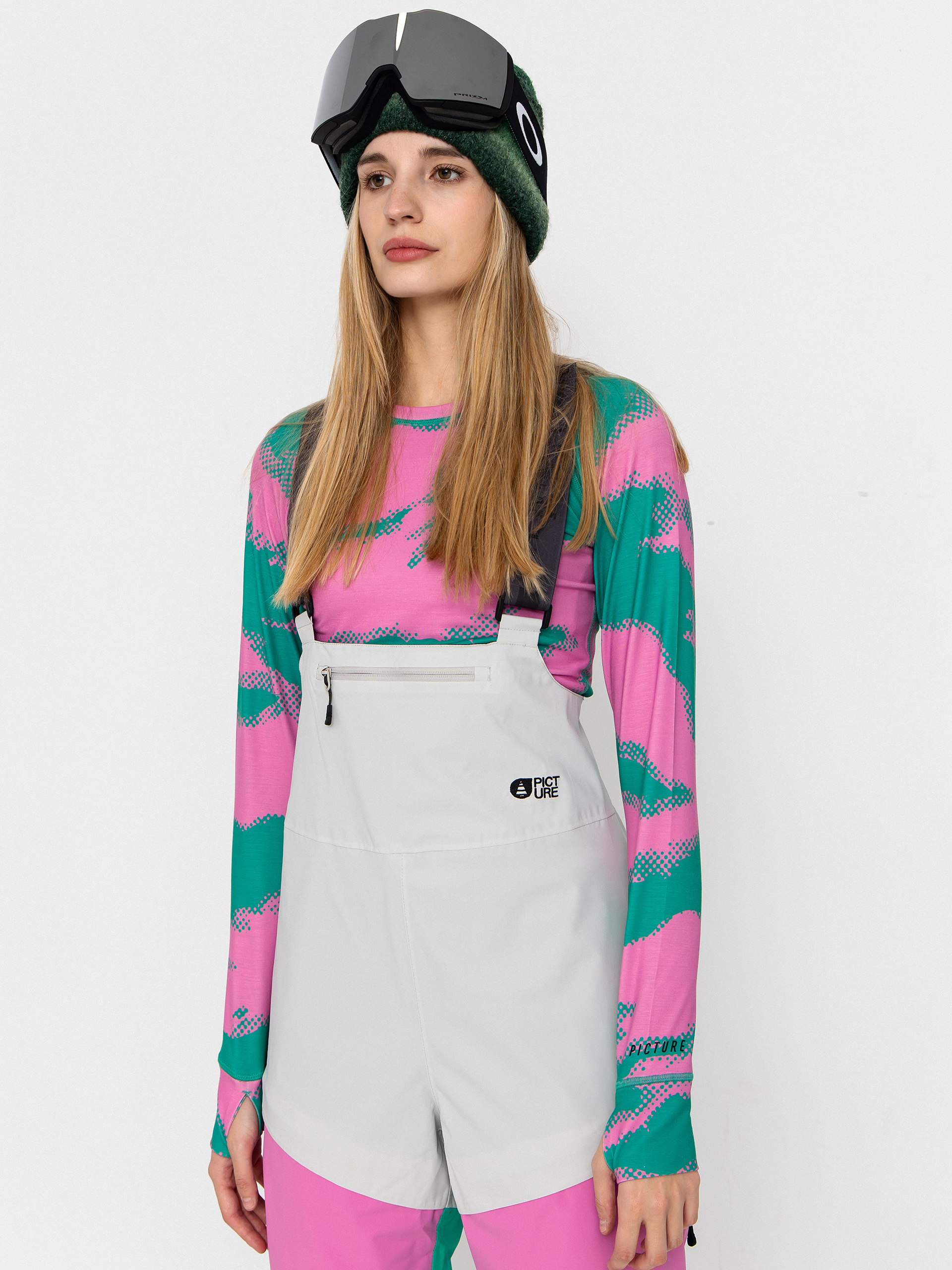 Womens Picture Elwy BIB Snowboard pants (vapor grey)
