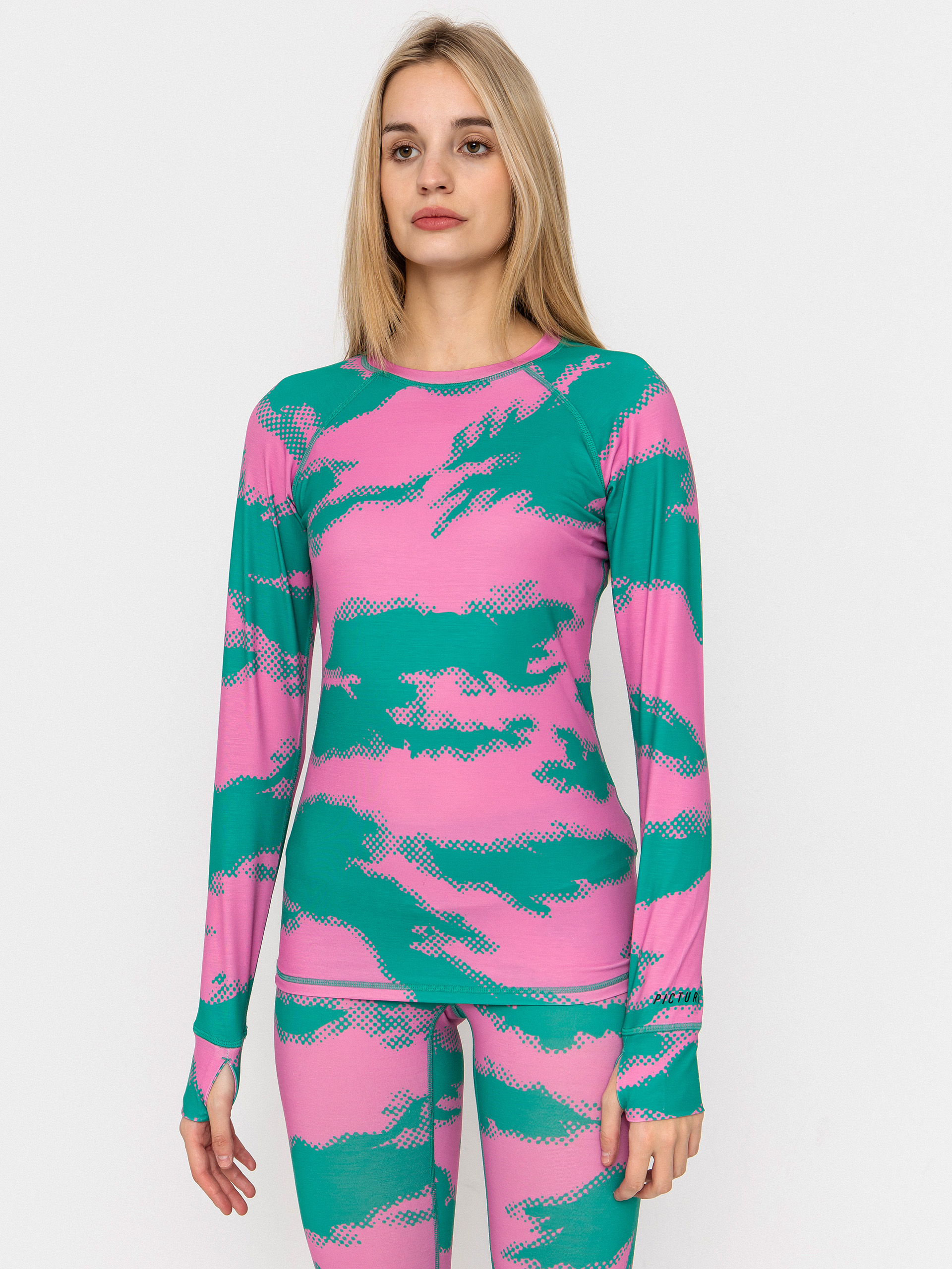 Picture Milita Printed Wmn Active longsleeve (retro bliss print)
