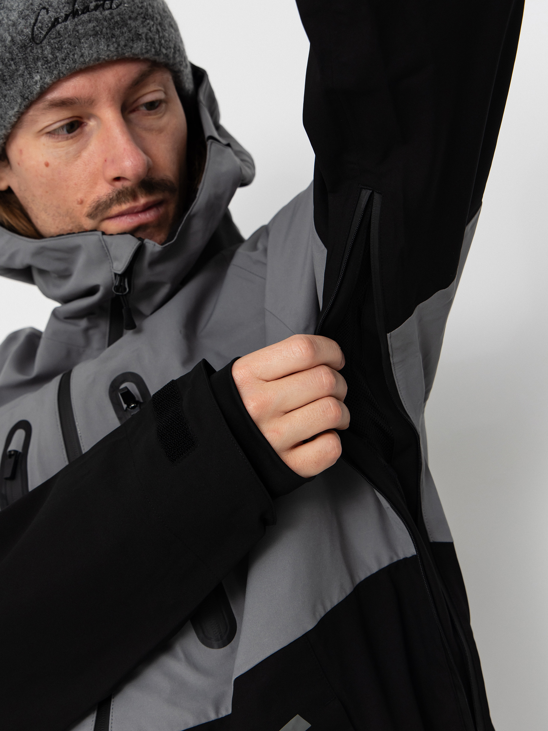 Mens ThirtyTwo Snowboard jacket Tm 3 Recycled (black/grey)