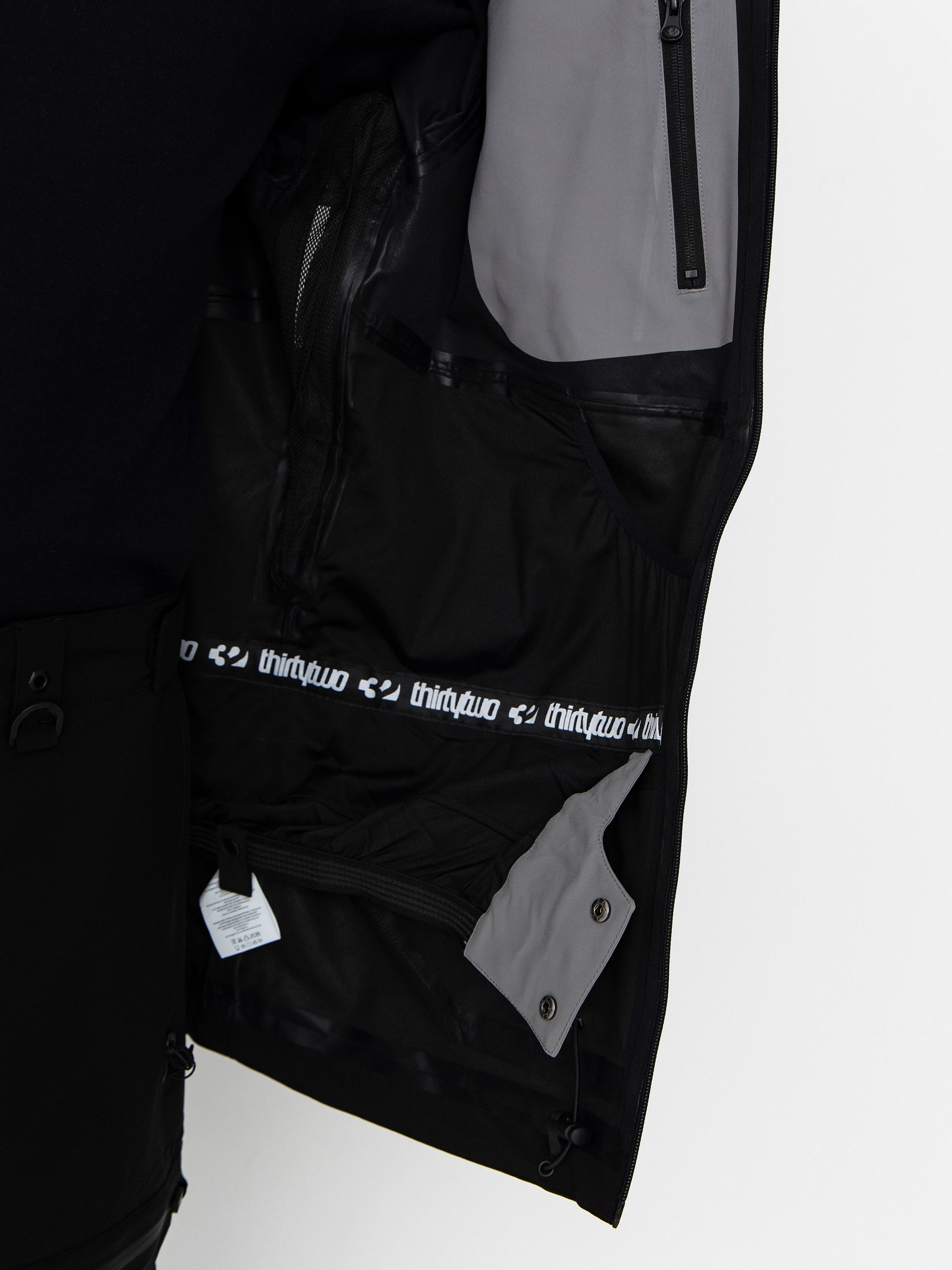 Mens ThirtyTwo Snowboard jacket Tm 3 Recycled (black/grey)