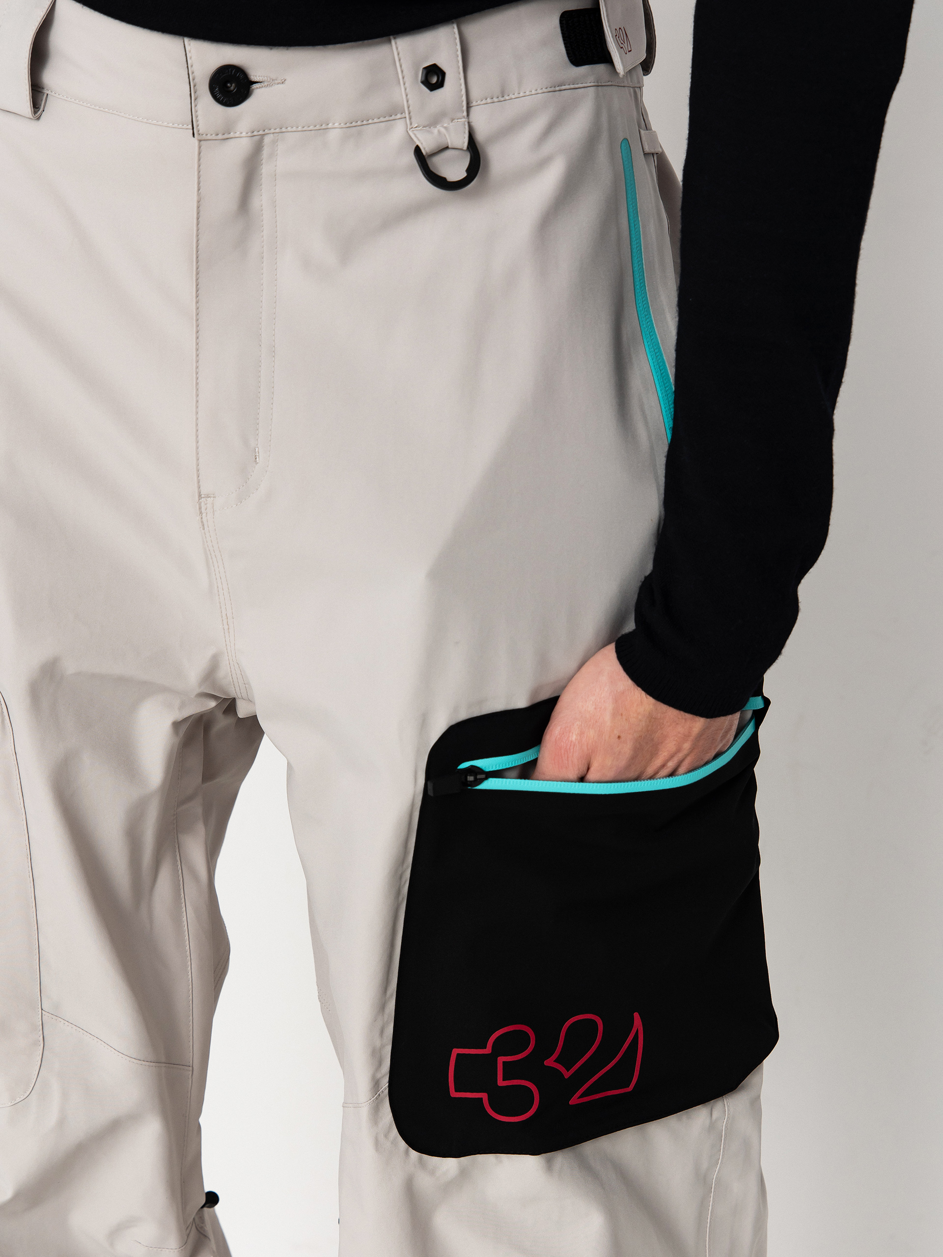 Mens ThirtyTwo Snowboard pants Tm Recycled (cement)