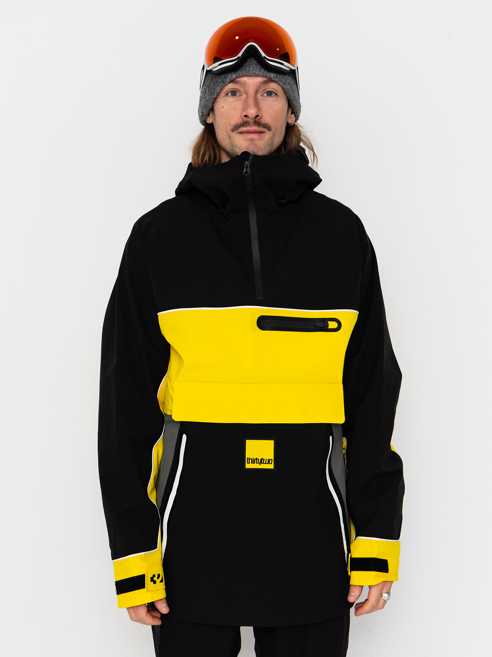 ThirtyTwo Light Anorak Snowboard jacke (black/yellow)