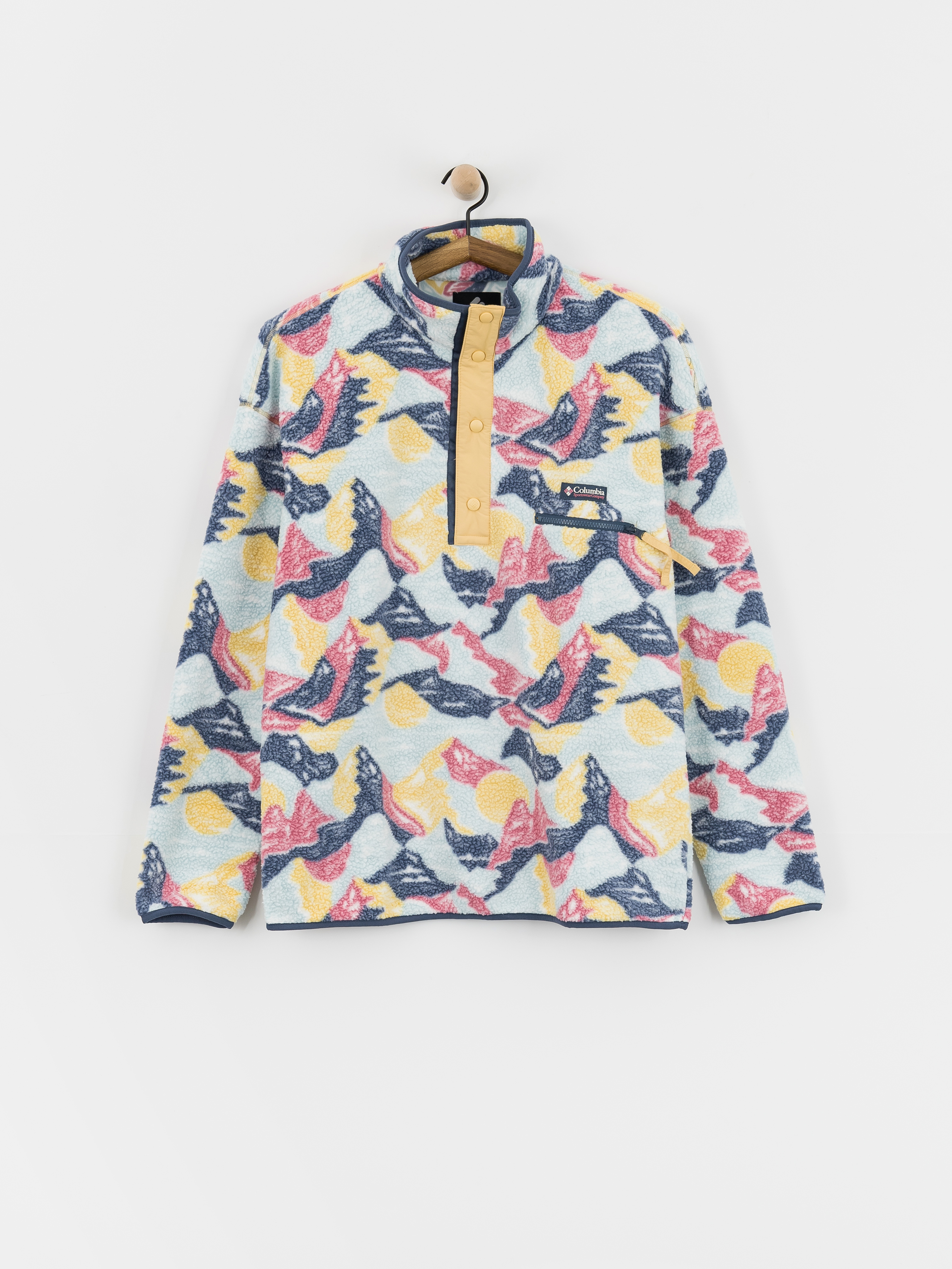 Columbia Helvetia II Printed Half Snap Fleece  (sand dune/sunscapes)