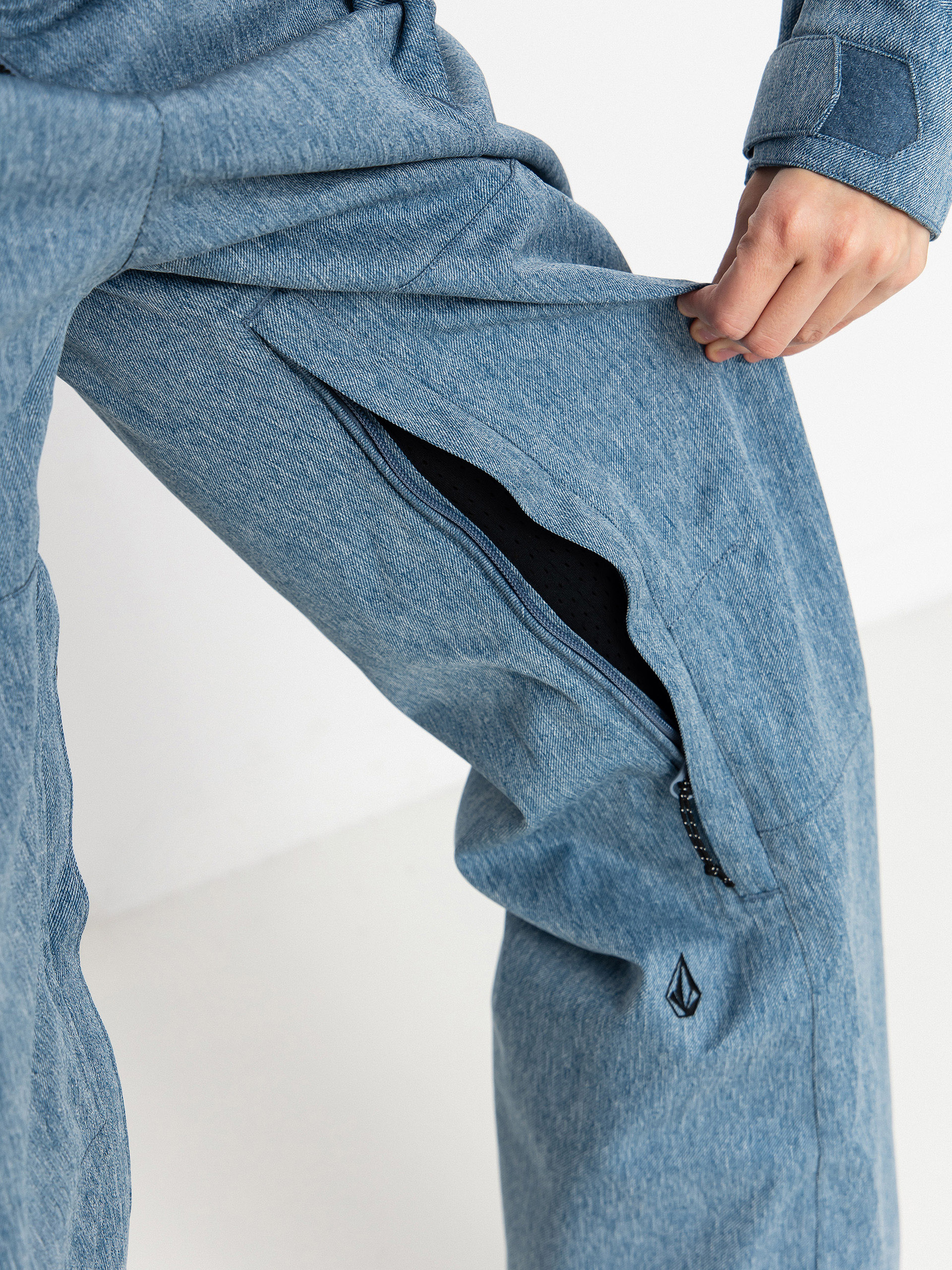 Womens Volcom Overall Shiloh Snow Suit (denim)