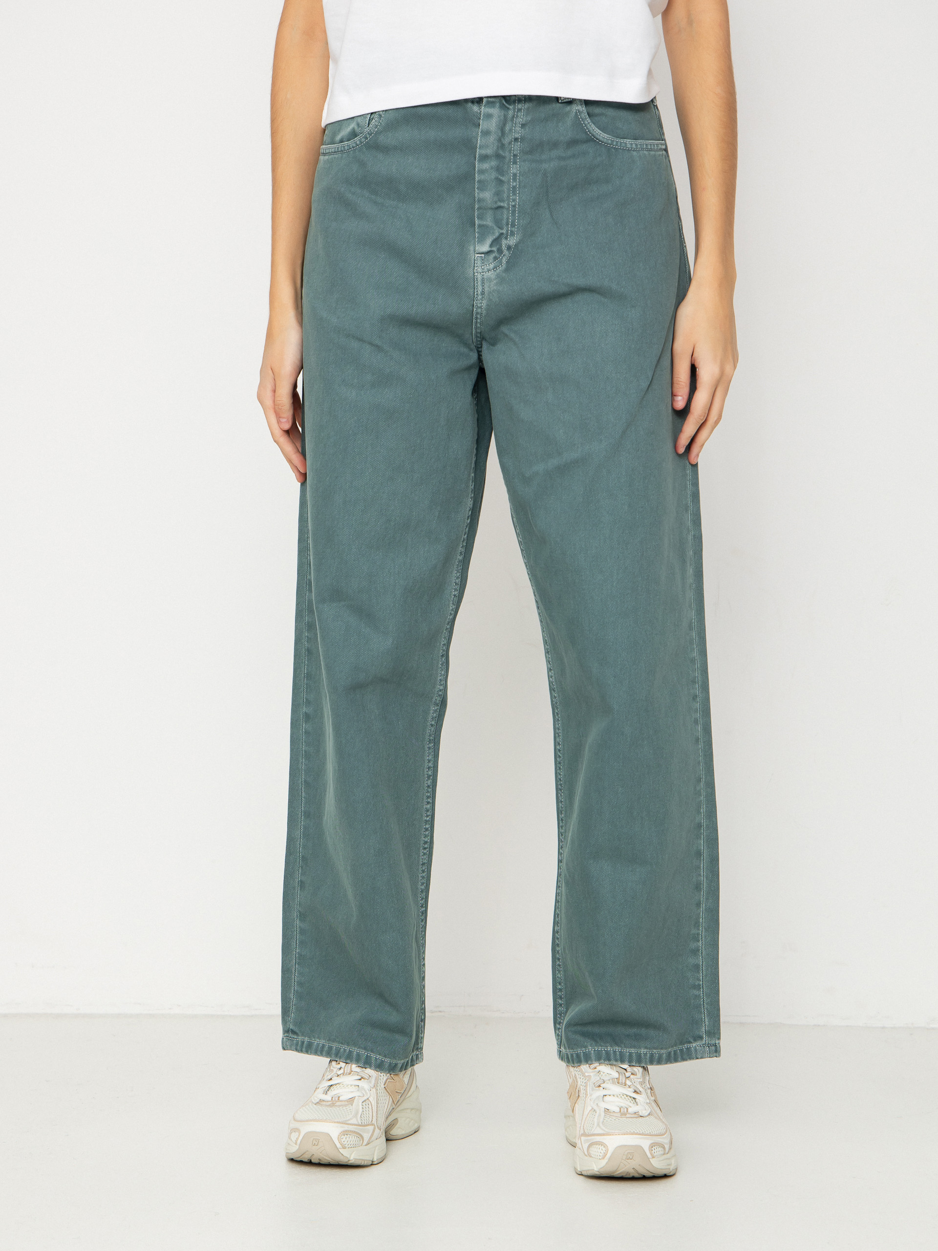Carhartt WIP Pants Brandon Wmn (silver pine/stone dyed)