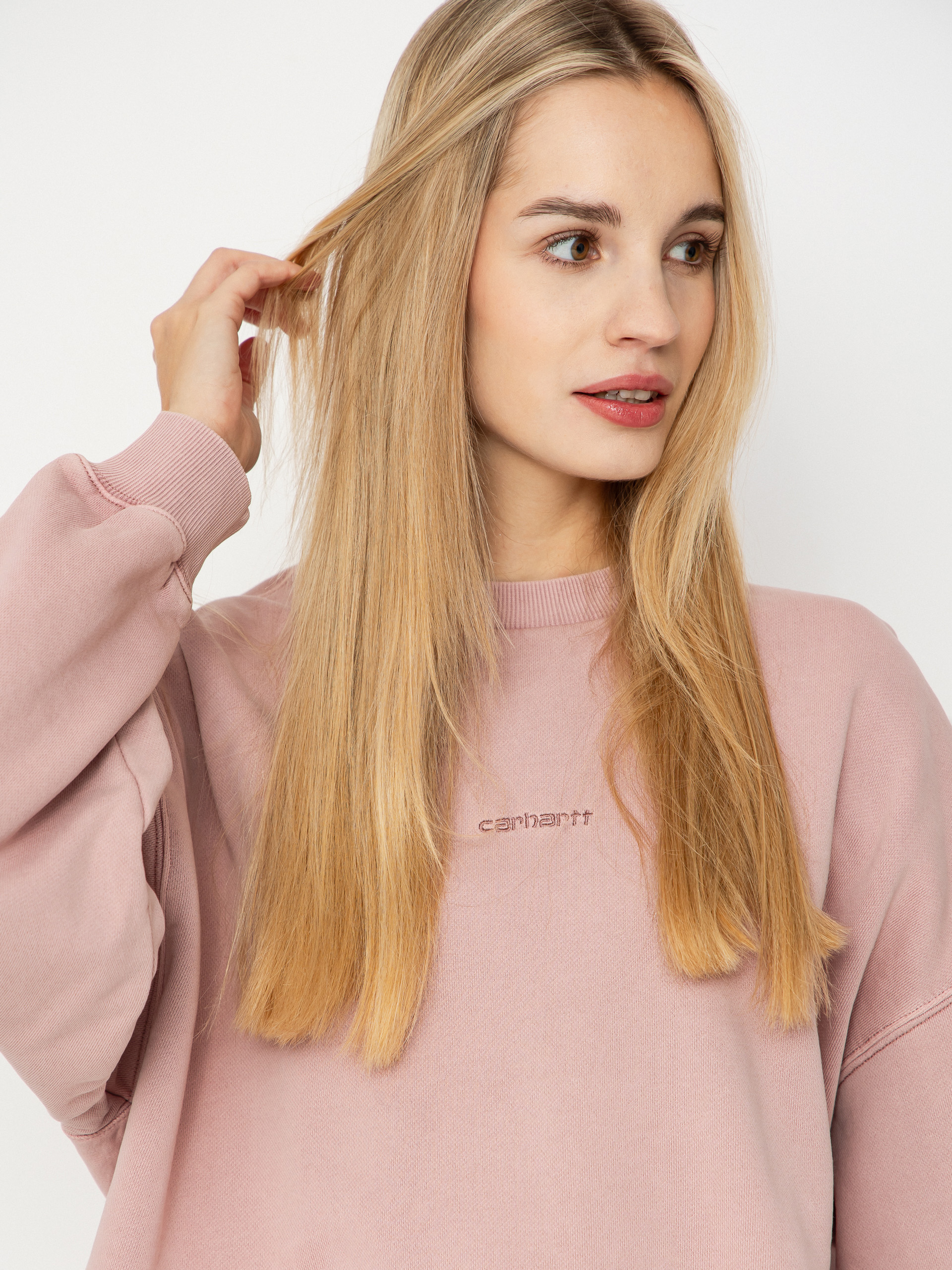 Carhartt WIP Sweatshirt Benton Wmn (glassy pink/garment dyed)