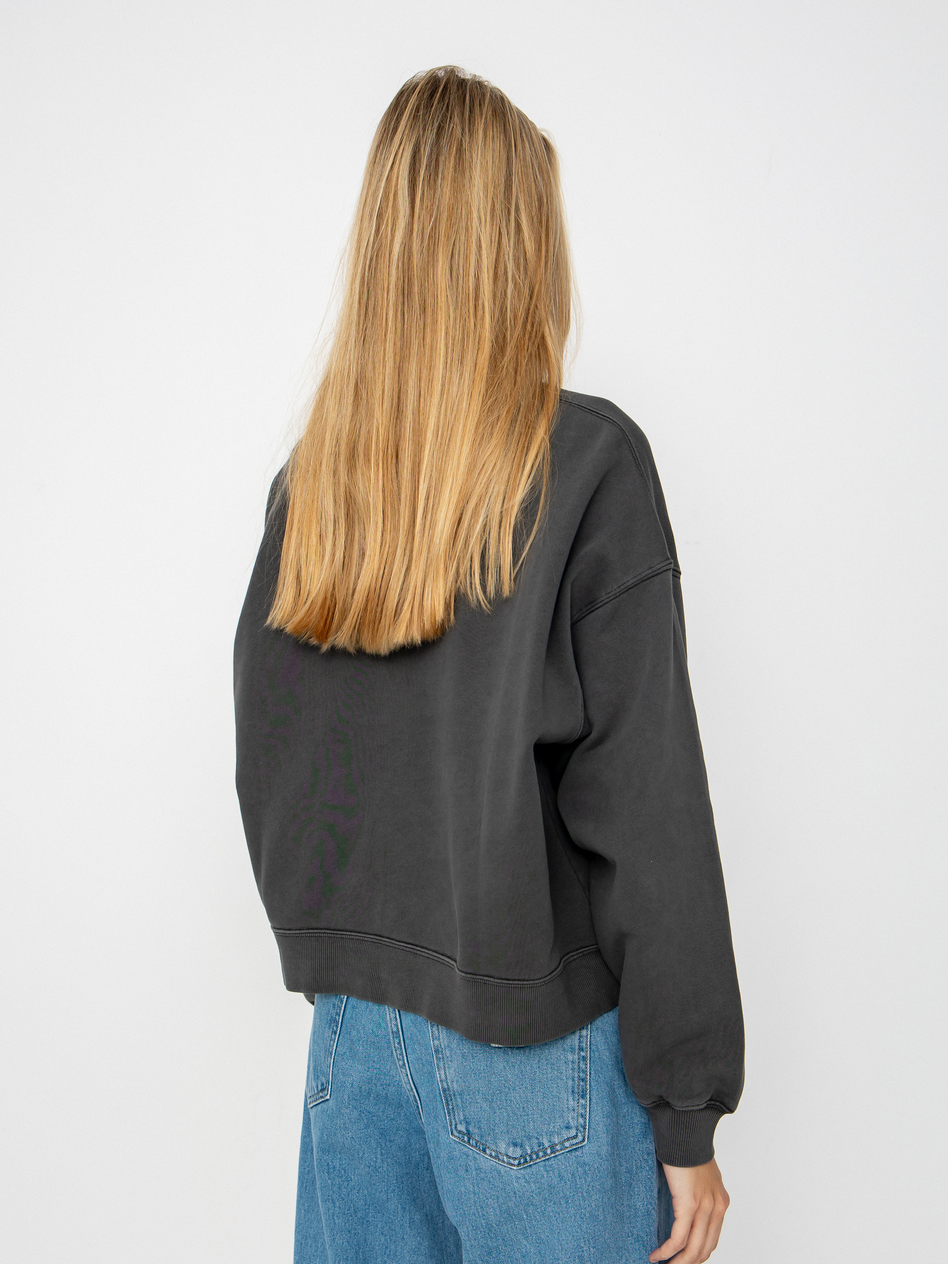 Carhartt WIP Sweatshirt Benton Wmn (graphite/garment dyed)