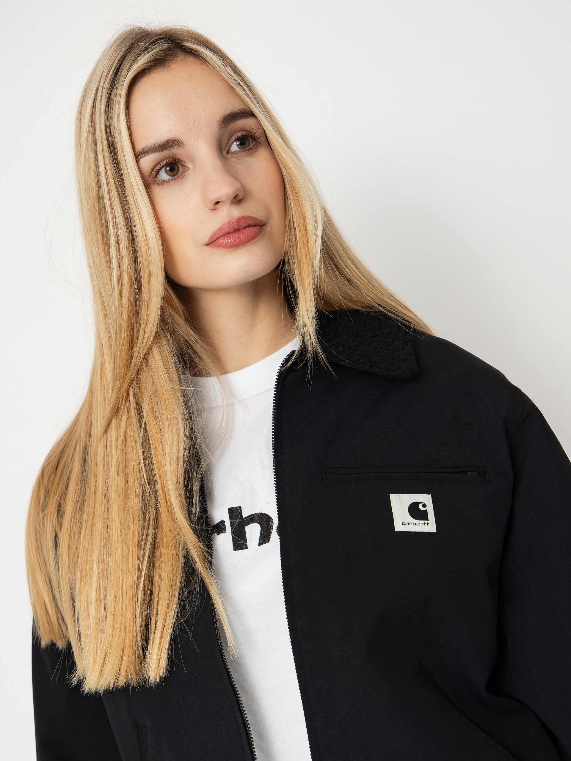 Carhartt WIP Jacke Newkirk Wmn (black/wild dog print)