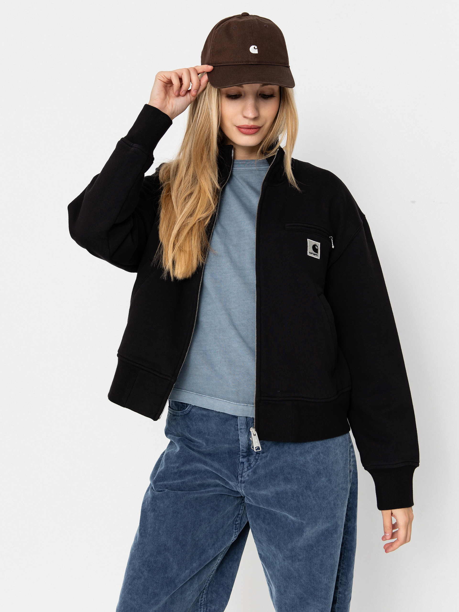Carhartt WIP Jacke Detroit Wmn (black/stone washed)